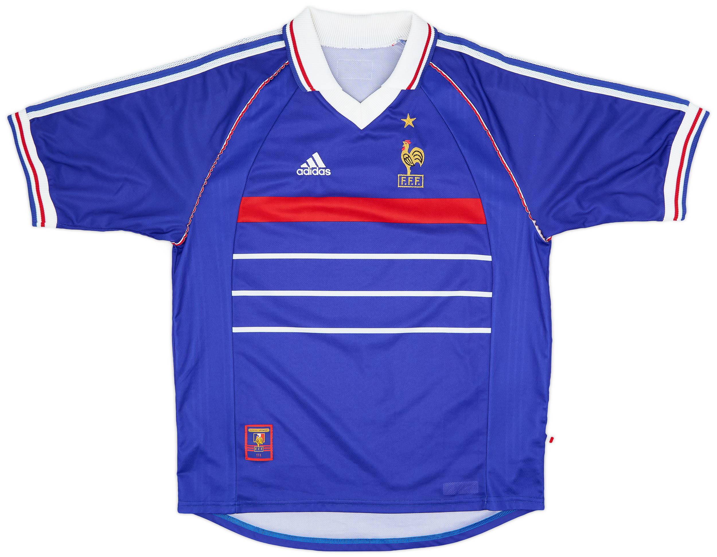 1998-00 France Home Shirt - 9/10 - (XL)