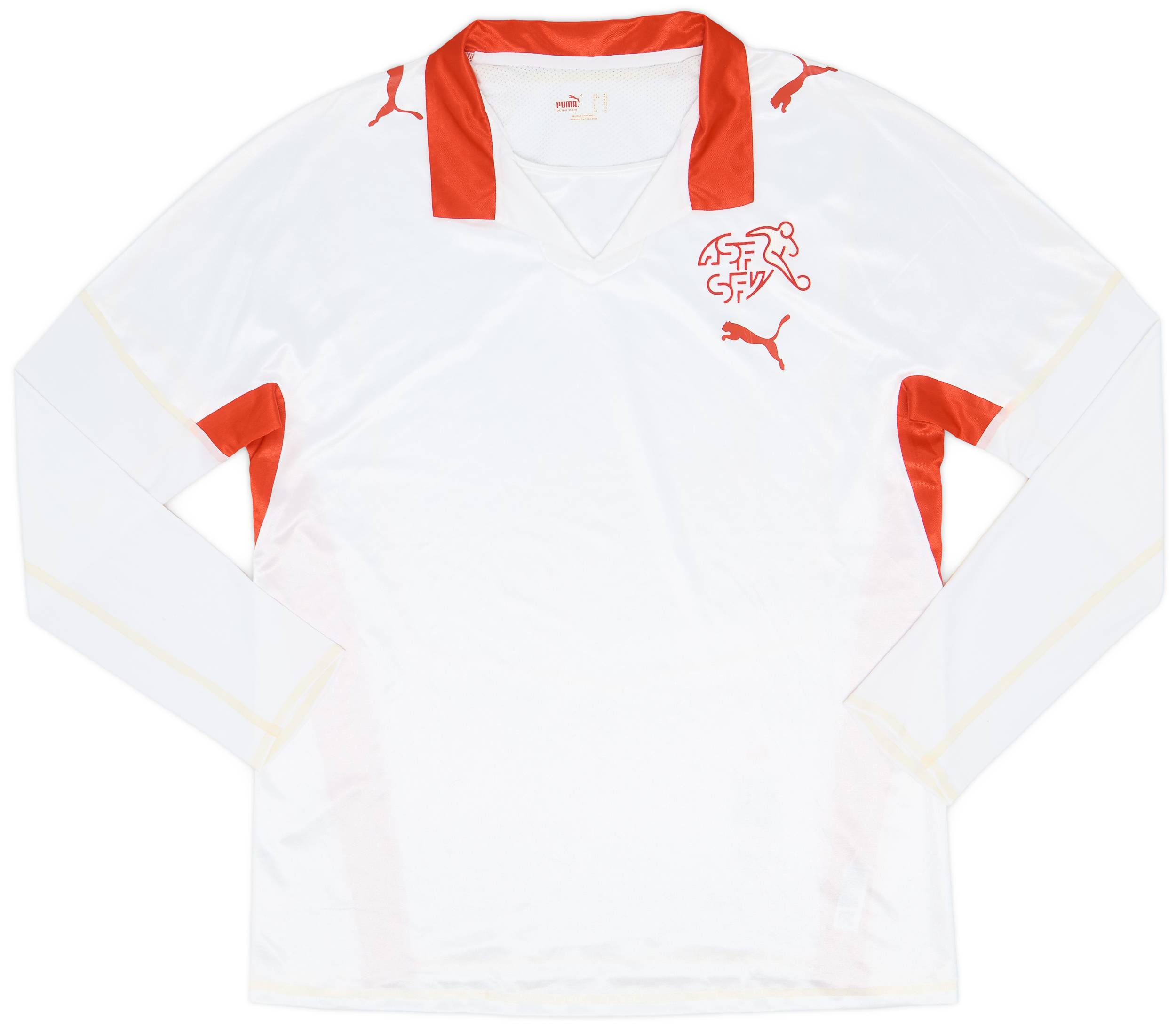 2008-10 Switzerland Player Issue Away L/S Shirt - 8/10 - (XL)