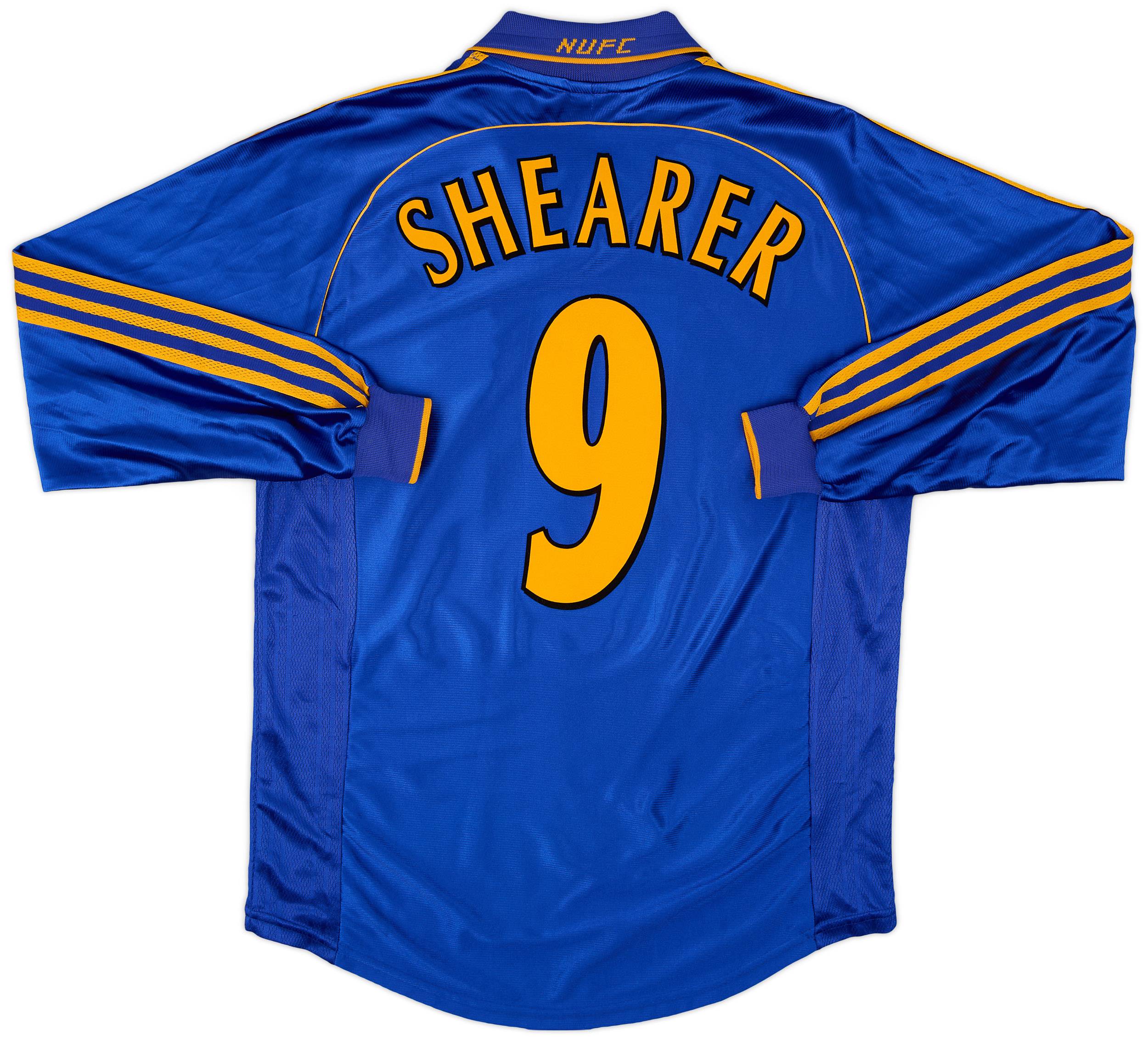 1998-99 Newcastle Away L/S Shirt Shearer #9 - 8/10 - (M)