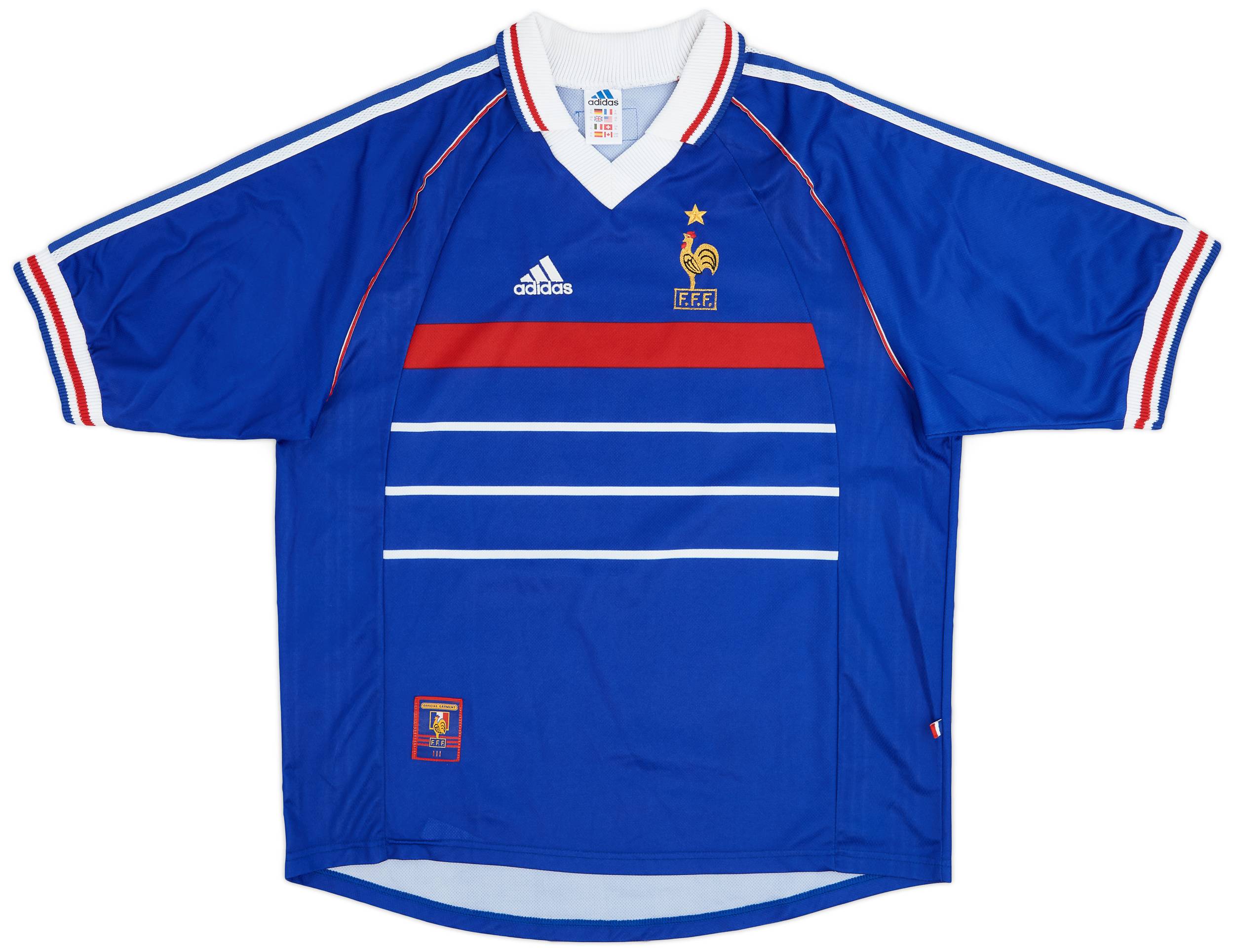 1998-00 France "Champion d'Europe" Home Shirt - 9/10 - (XL)