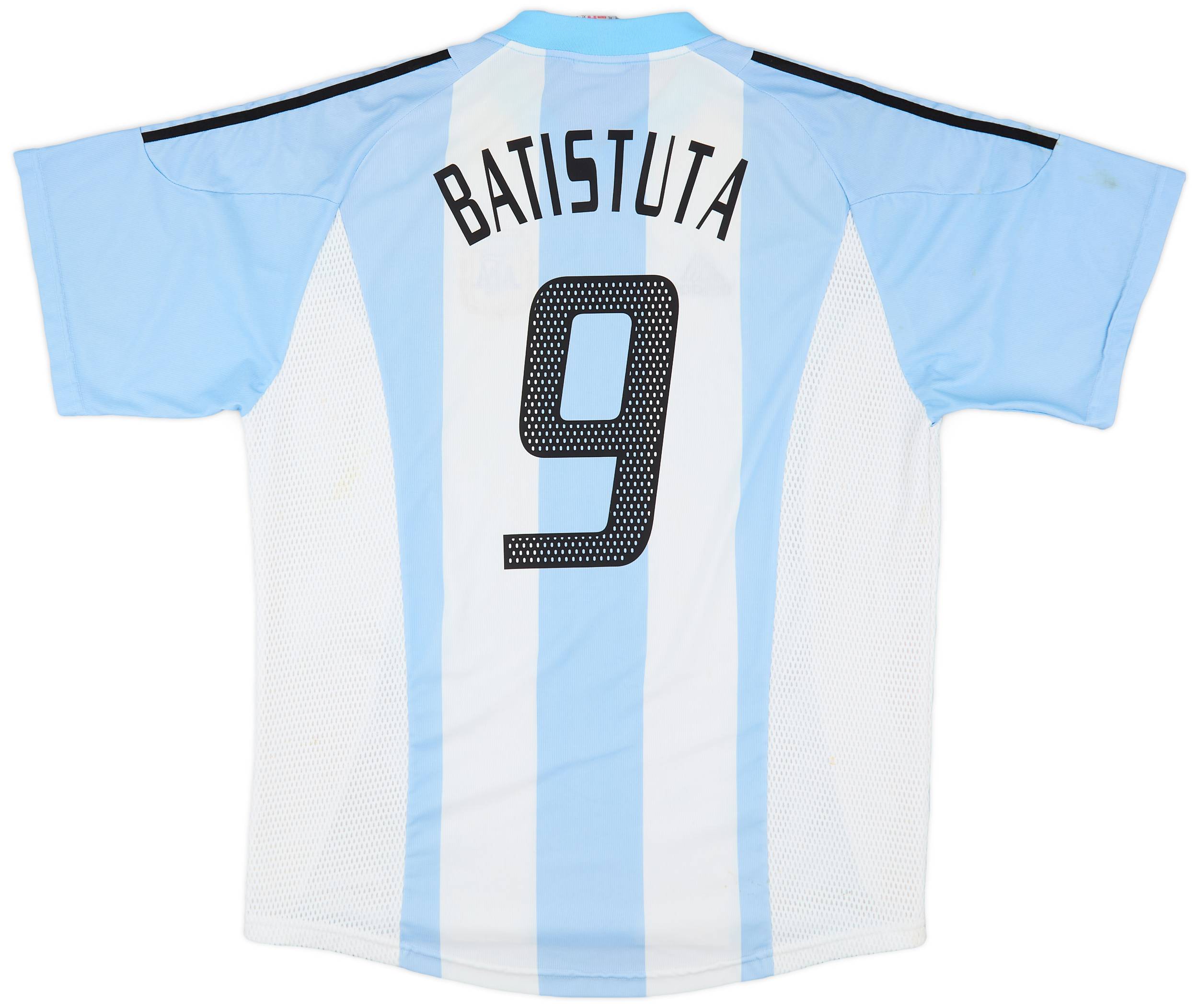 2002-04 Argentina Home Shirt Batistuta #9 - 6/10 - (XL)