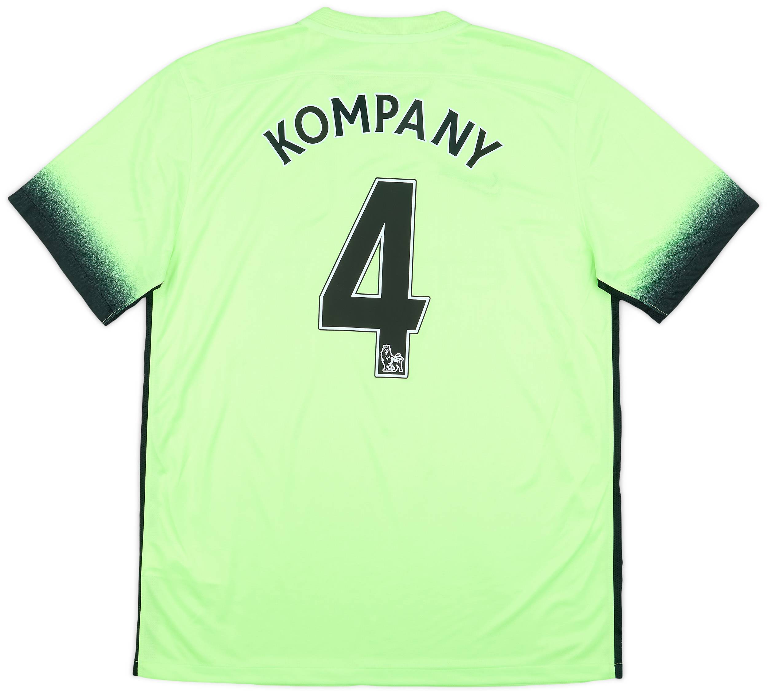 2015-16 Manchester City Third Shirt Kompany #4 (L)