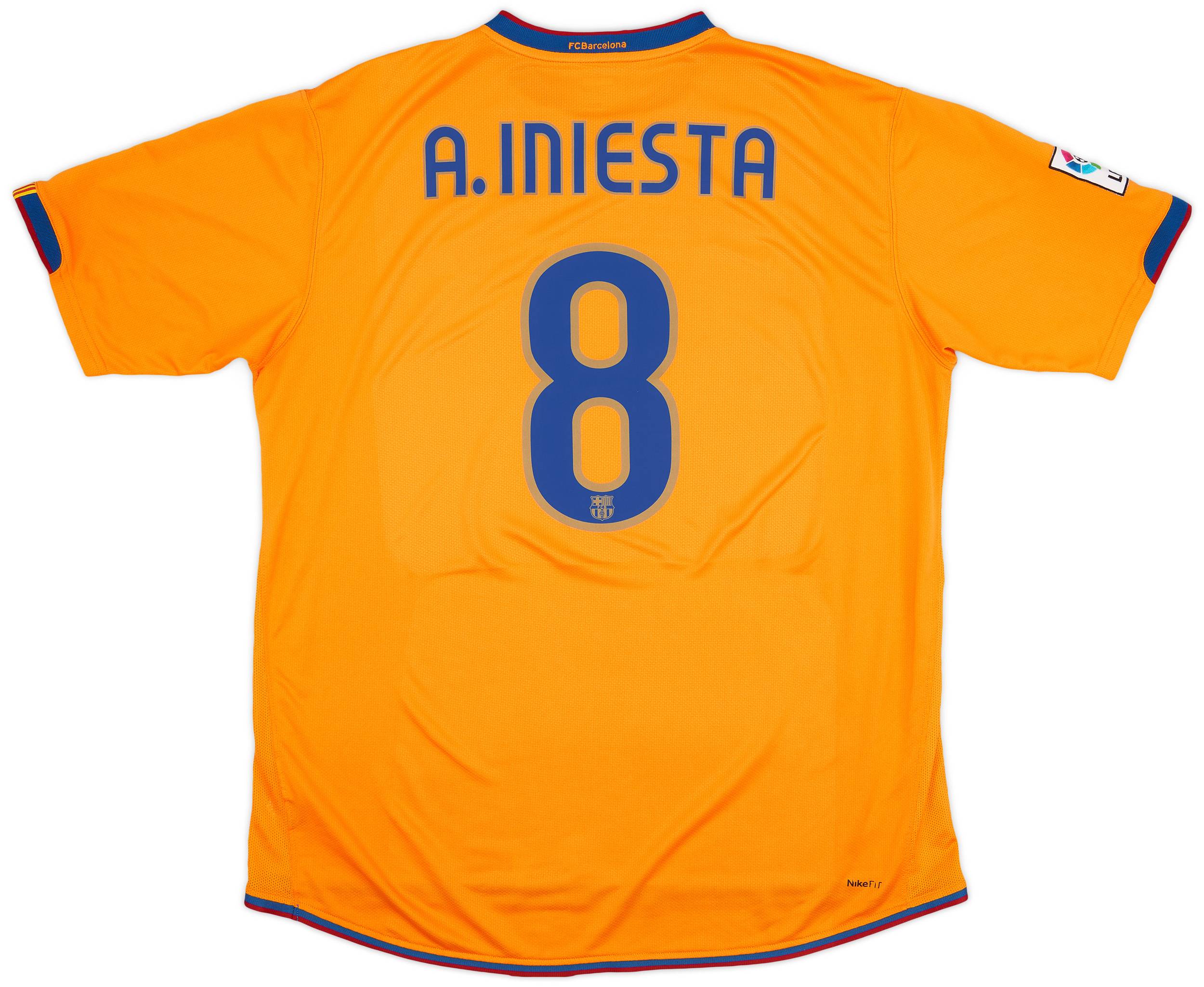 2007-08 Barcelona Third Shirt A. Iniesta #8 - 6/10 - (XXL)