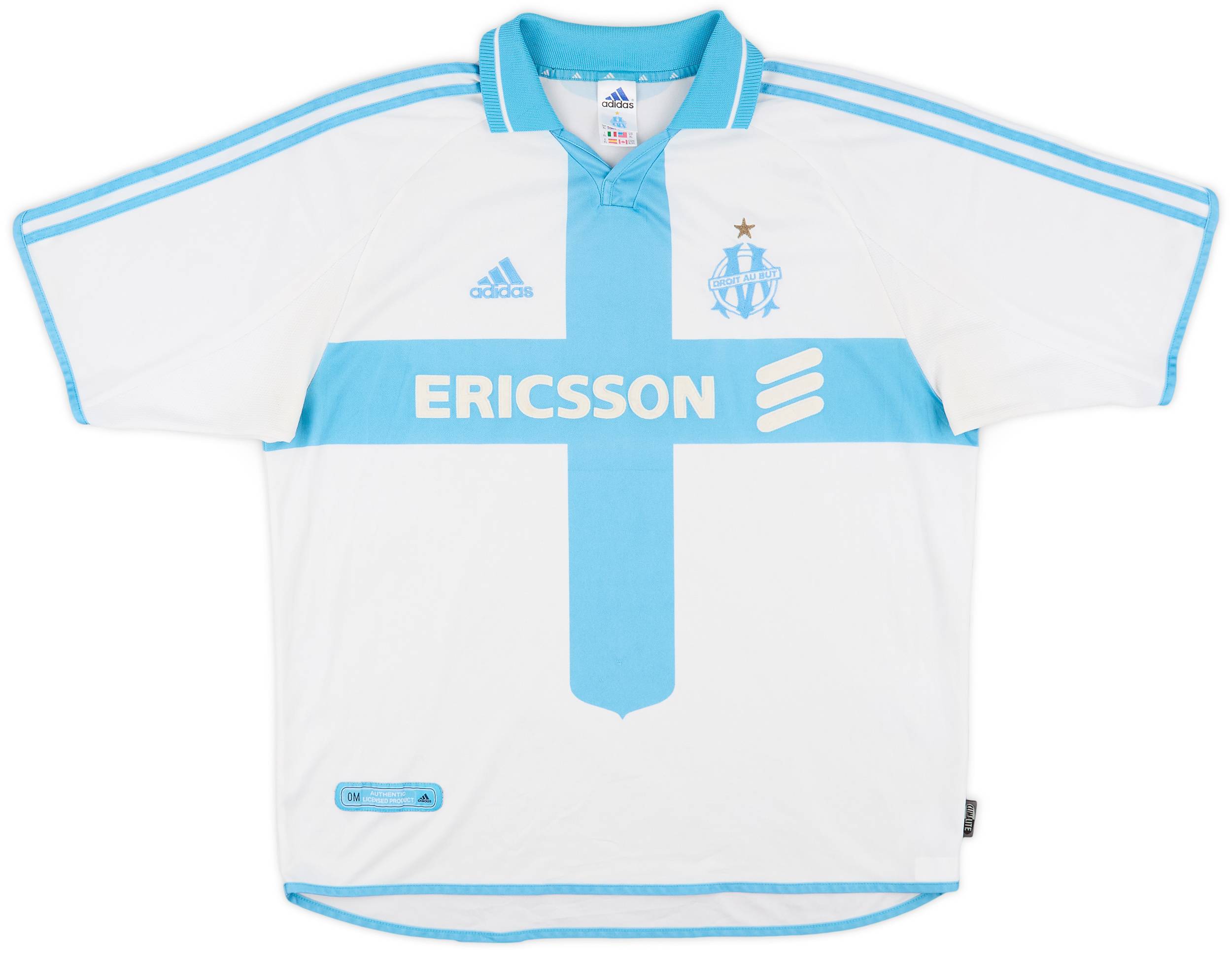 2000-01 Olympique Marseille Home Shirt - 8/10 - (XL)