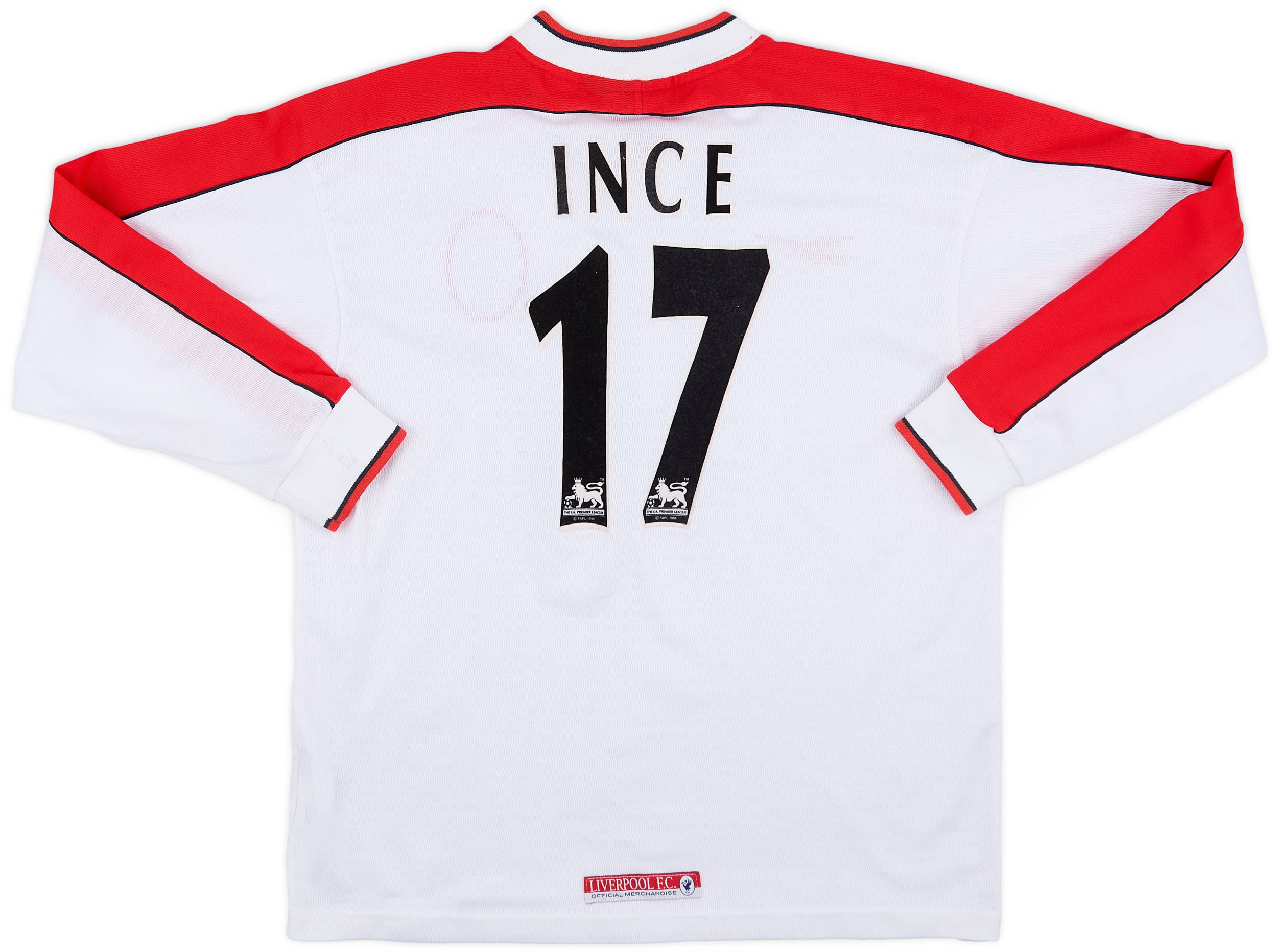1998-99 Liverpool Away L/S Shirt Ince #17 - 9/10 - (M)