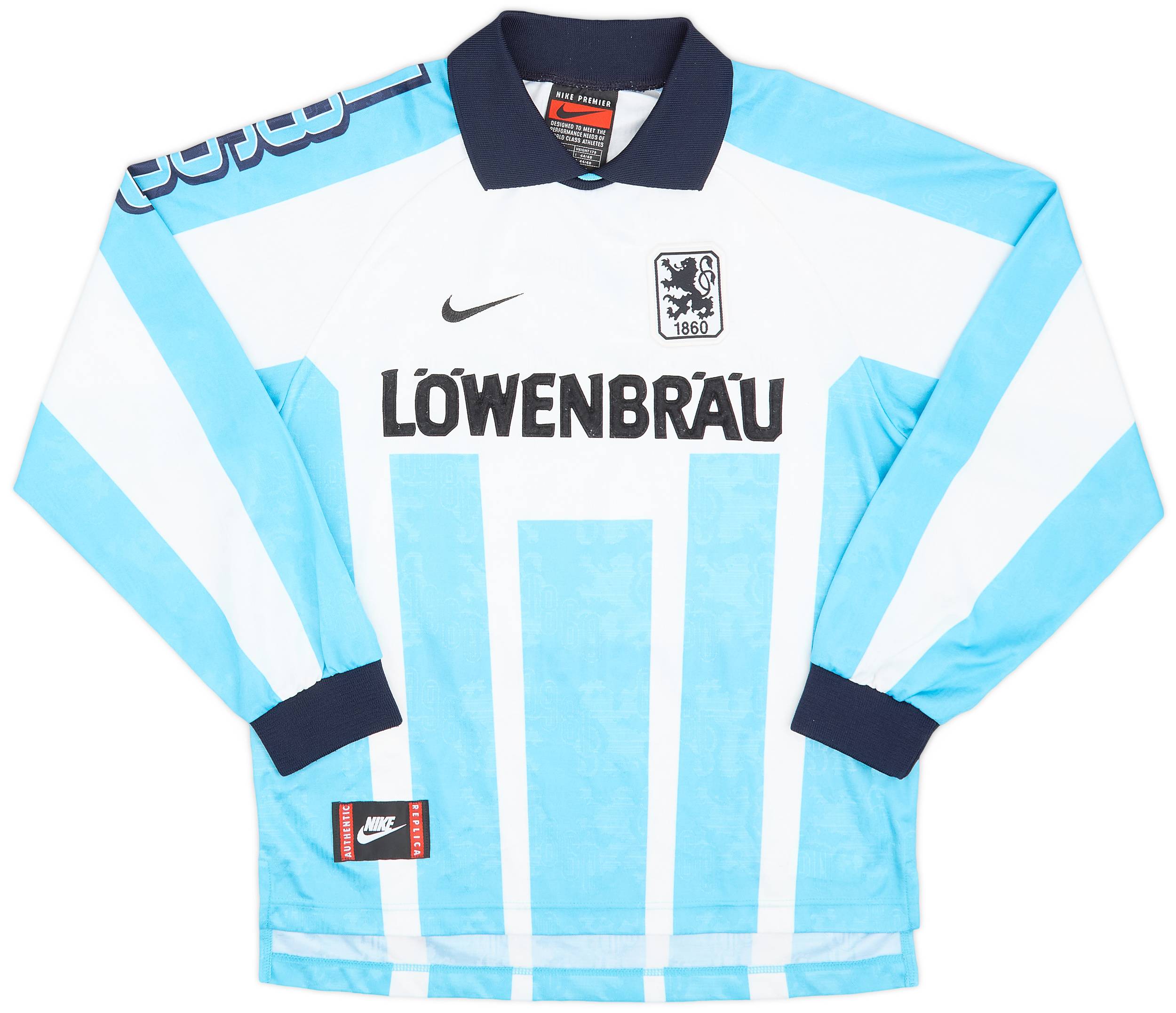 1996-97 1860 Munich Home L/S Shirt - 8/10 - (S)