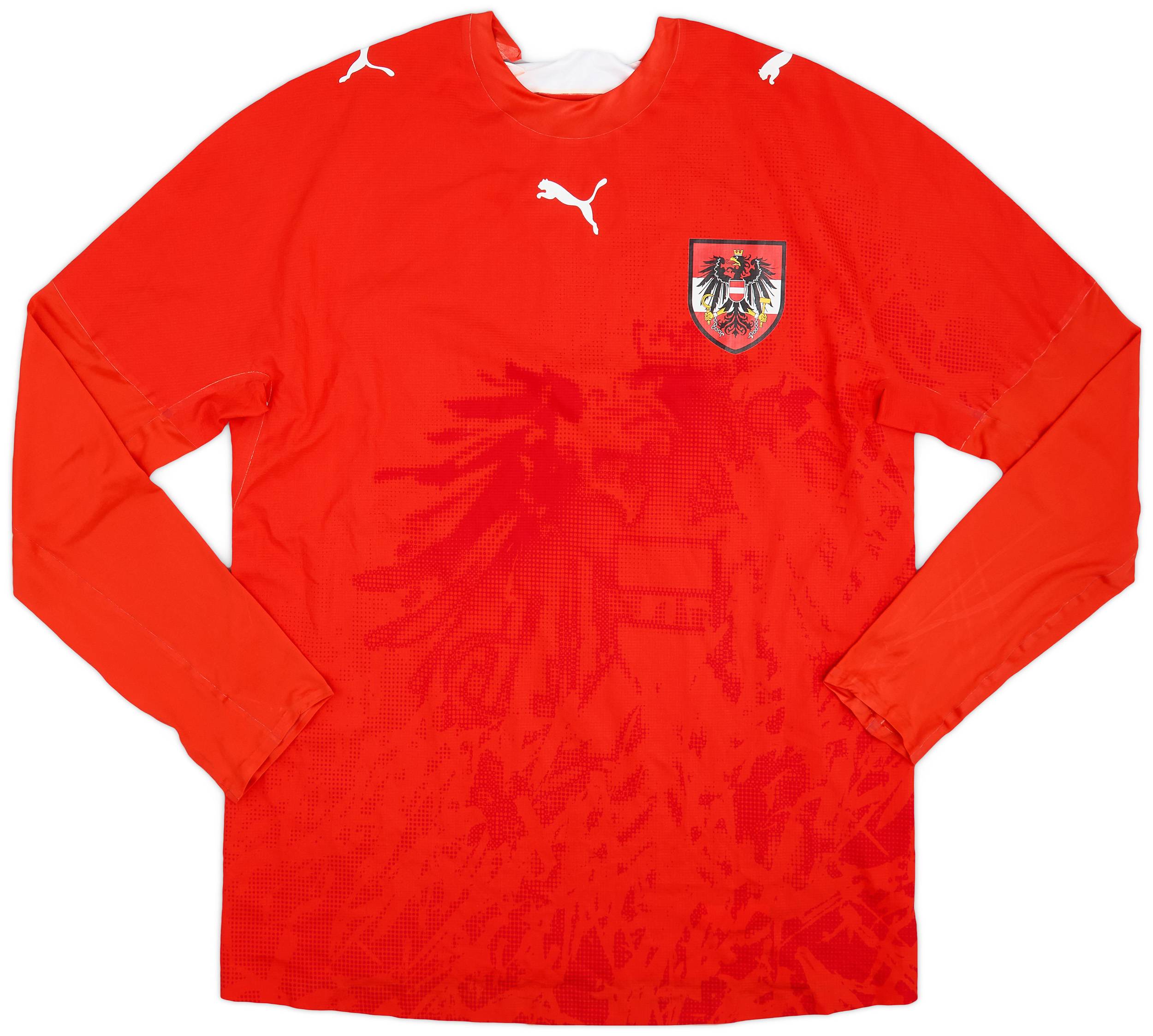 2006-08 Austria Player Issue Home L/S Shirt - 4/10 - (XL)