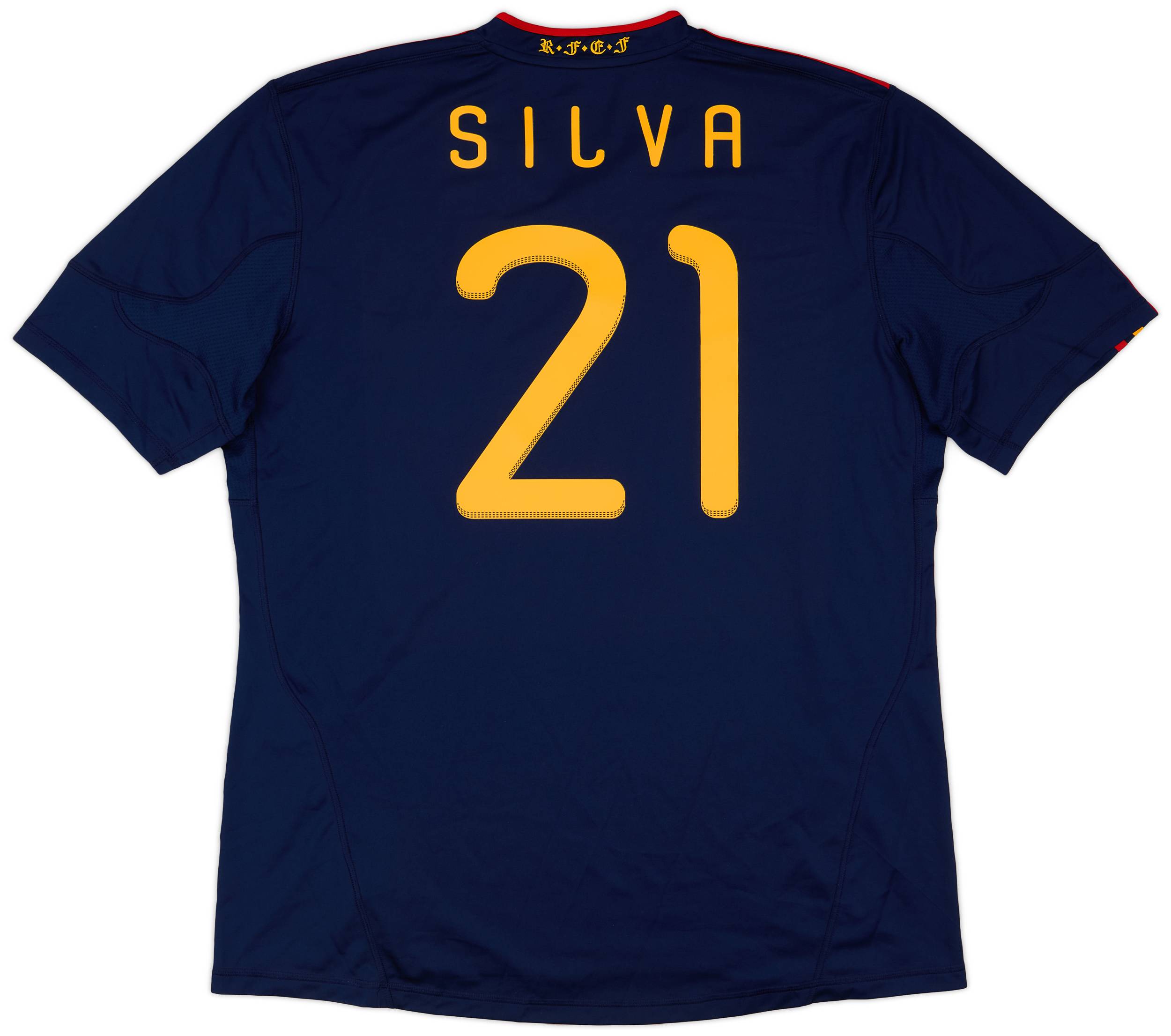 2010-11 Spain Away Shirt Silva #21 - 9/10 - (XXL)