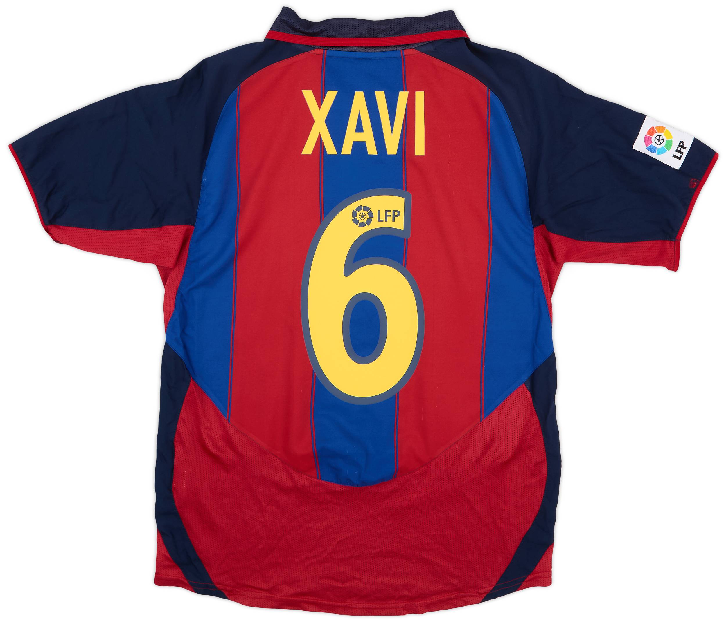 お手軽価格で贈りやすい 2003-04 Barcelona Home Shirt Xavi #6 - 8/10 - (S) ウェア