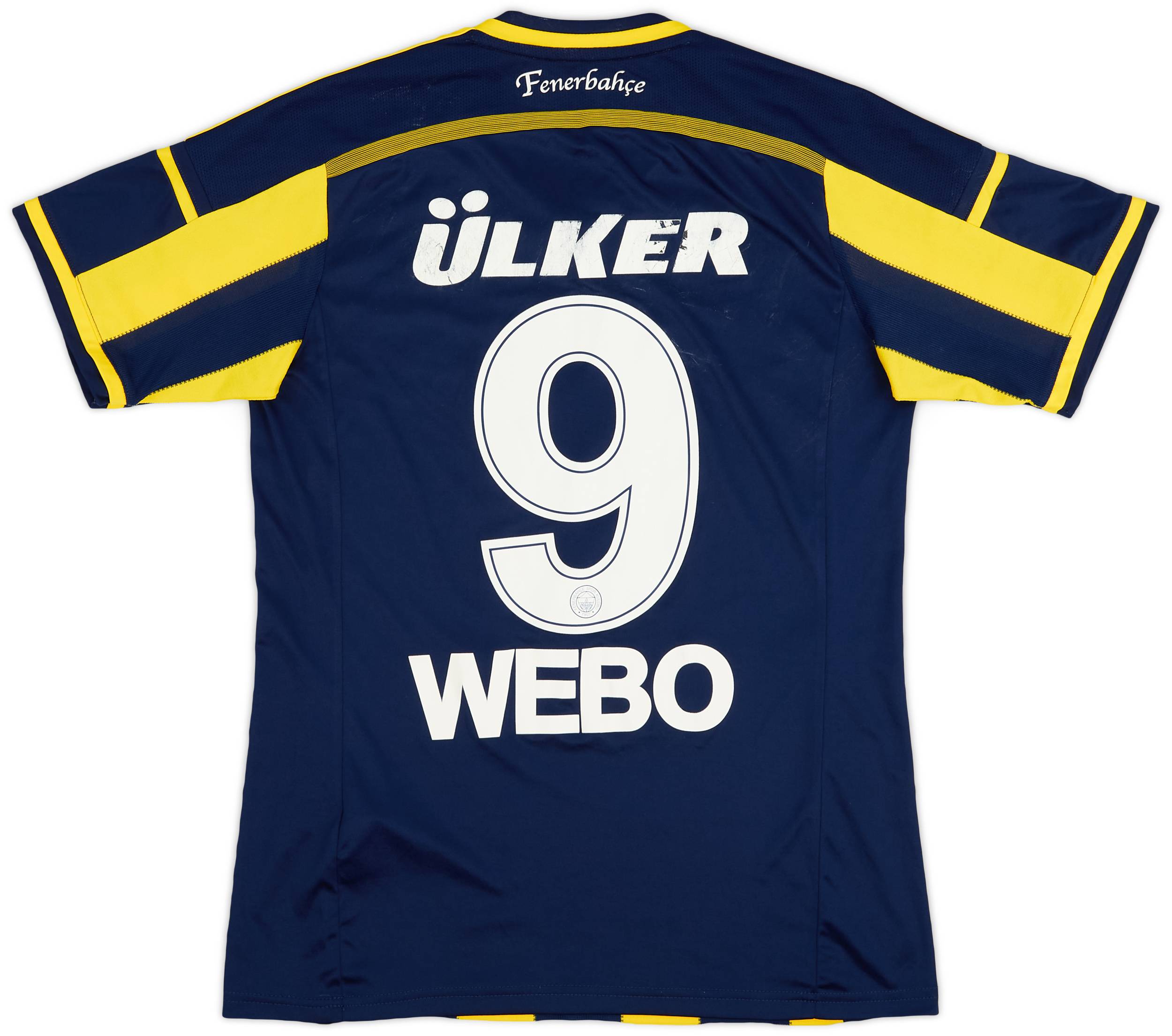 2014-15 Fenerbahce Home Shirt Webo #9 - 6/10 - (M)