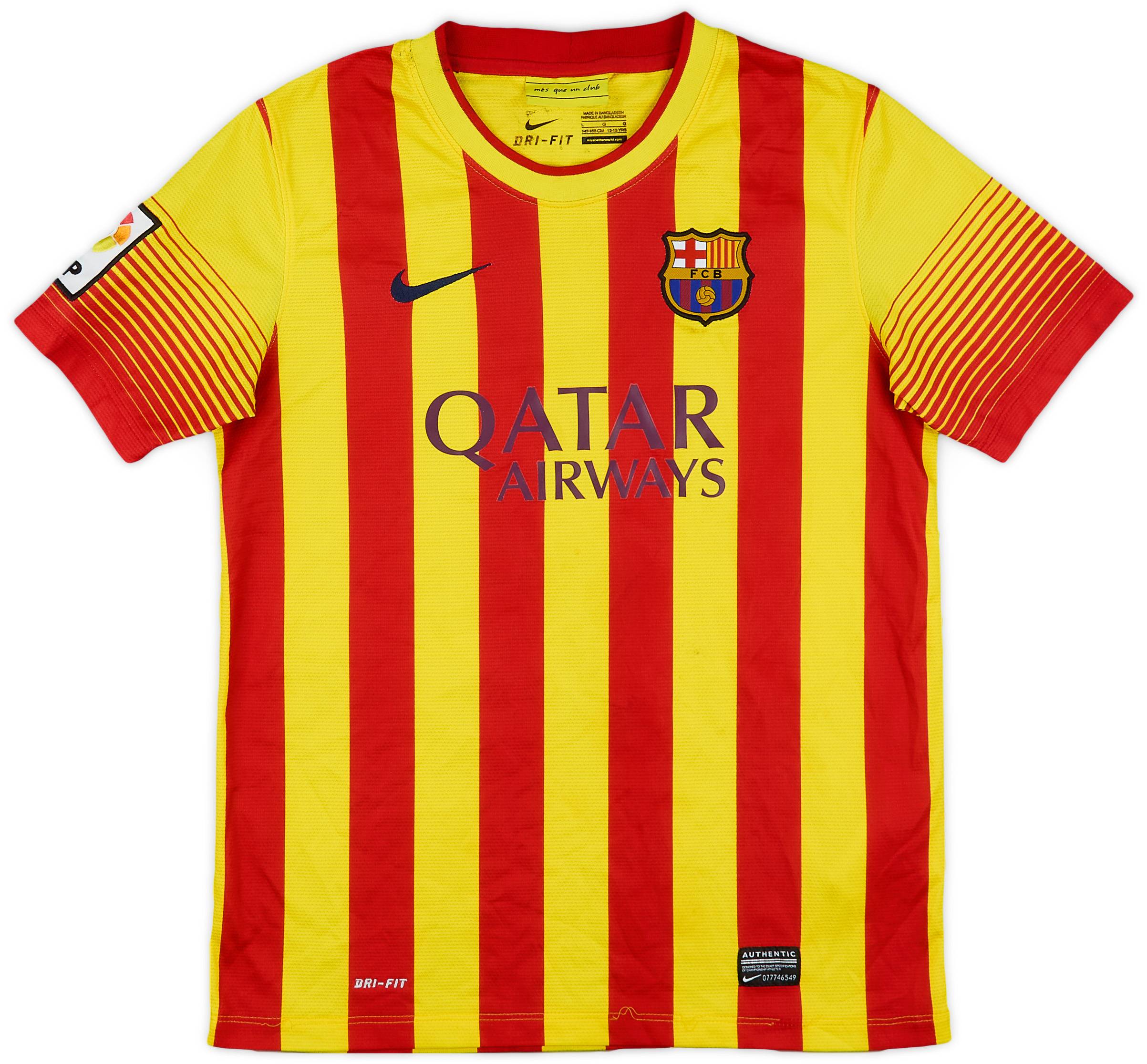 2013-15 Barcelona Away Shirt - 7/10 - (L.Boys)