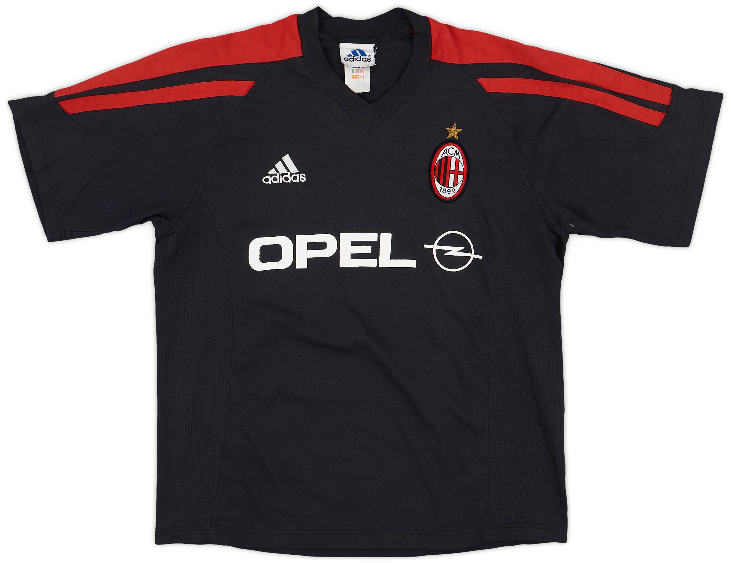 2001-02 AC Milan adidas Training Shirt - 6/10 - (M)