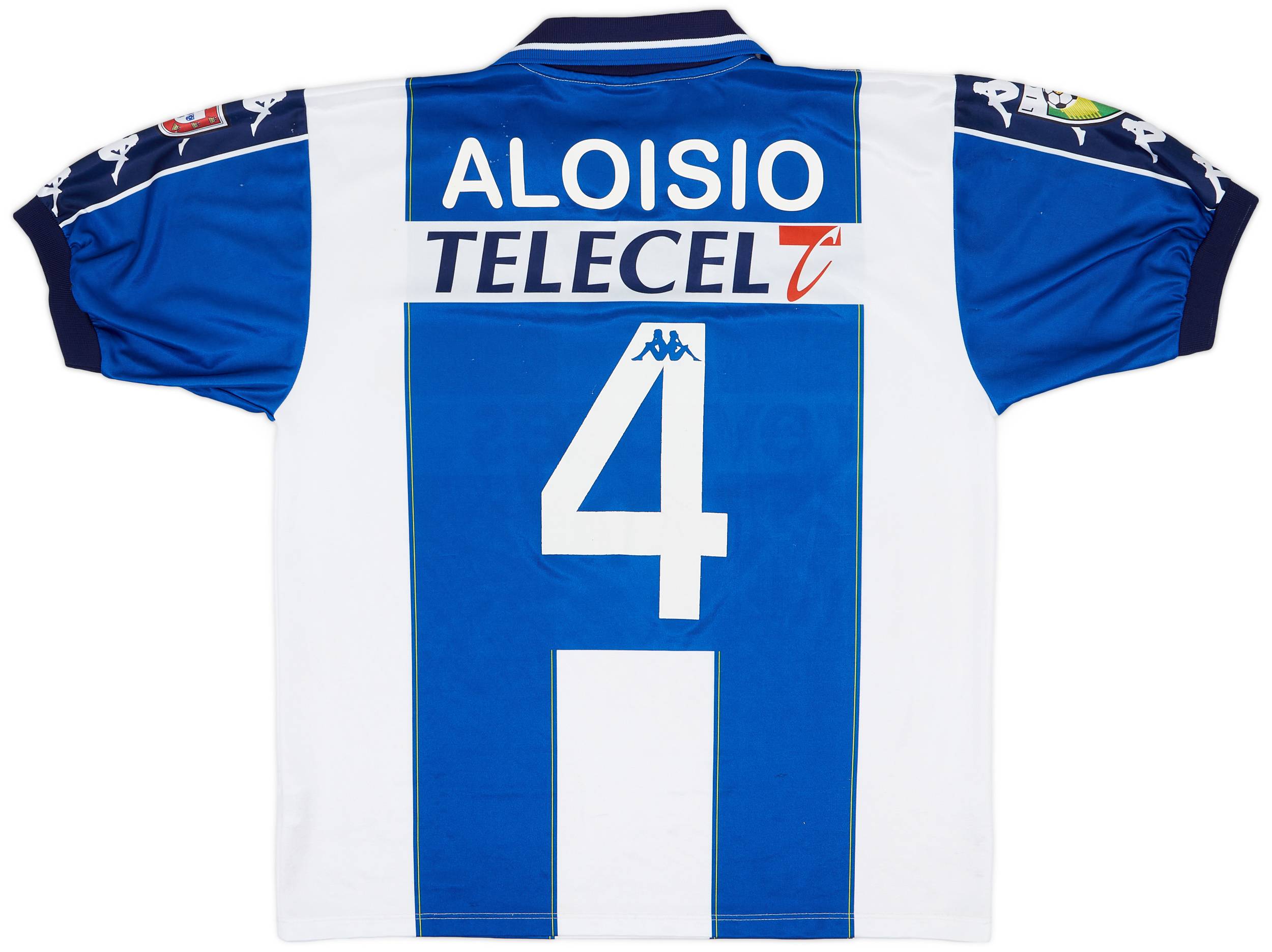 1999-00 Porto Match Issue Signed Home Shirt Aloisio #4