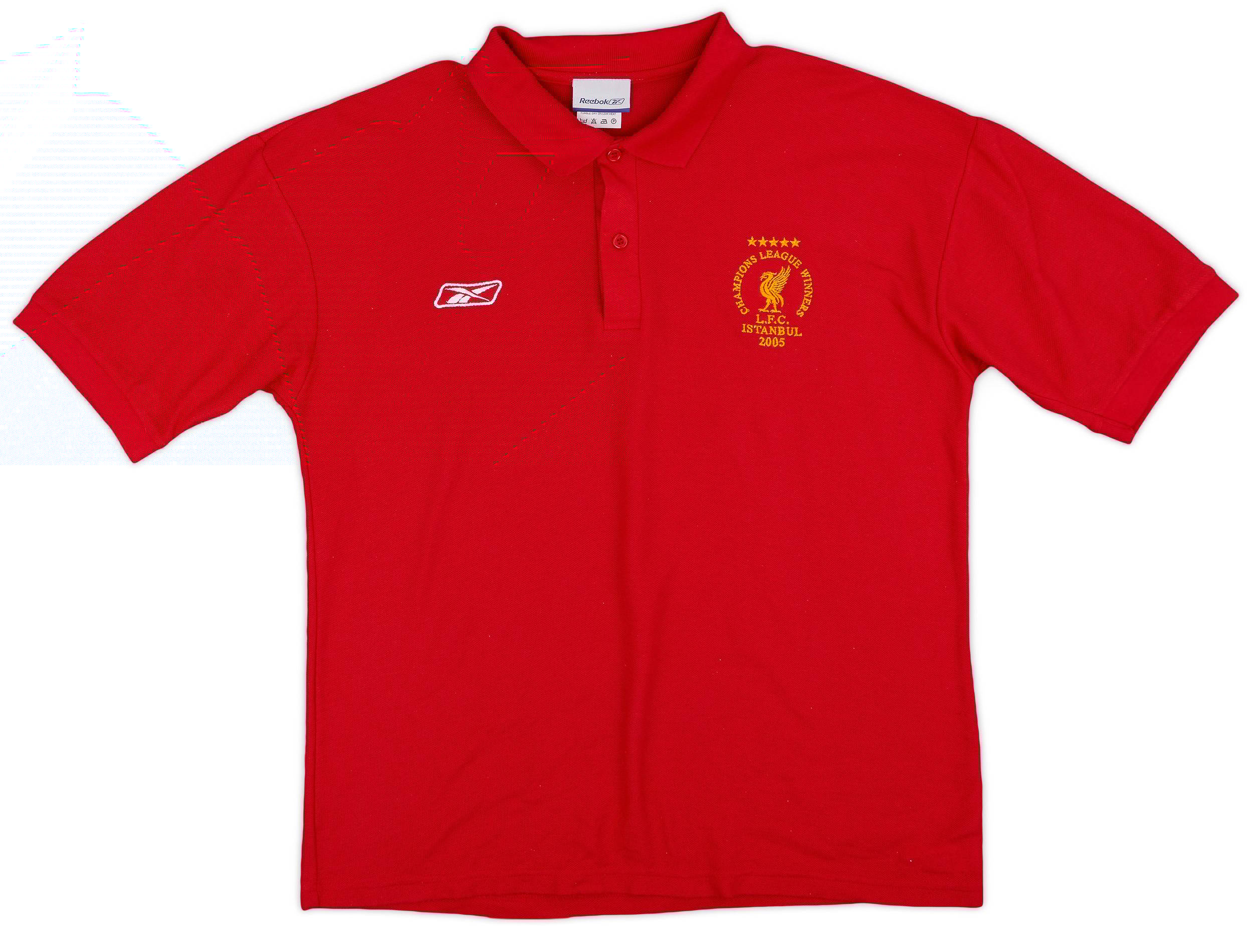 2005-06 Liverpool 'CL Winners' Reebok Polo Shirt - 8/10 - (M)