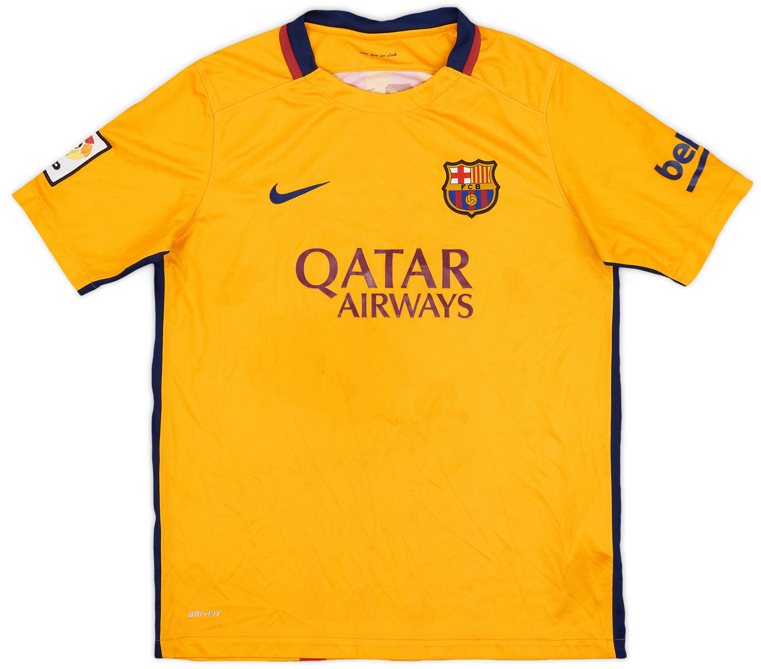 2015-16 Barcelona Away Shirt - 5/10 - (XL.Boys)