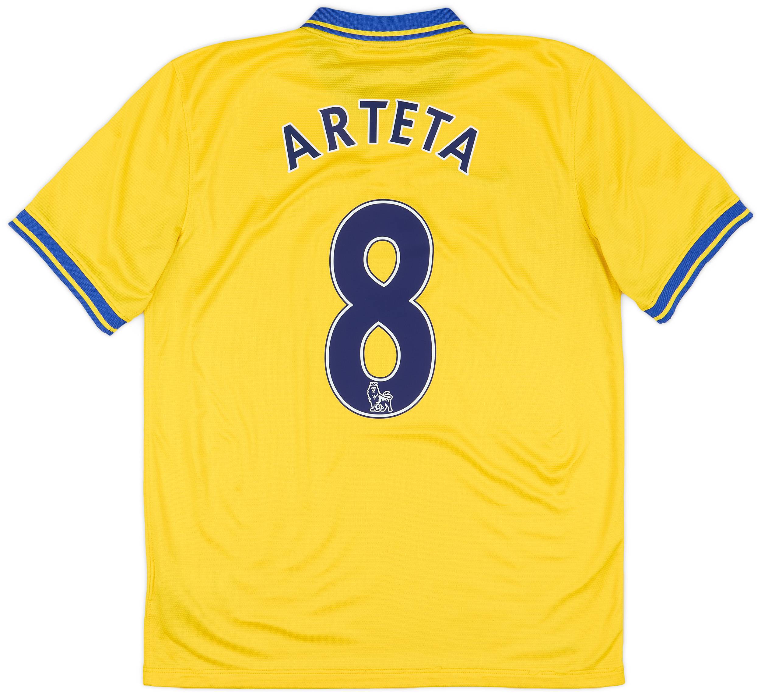 2013-14 Arsenal Away Shirt Arteta #8 - 8/10 - (M)