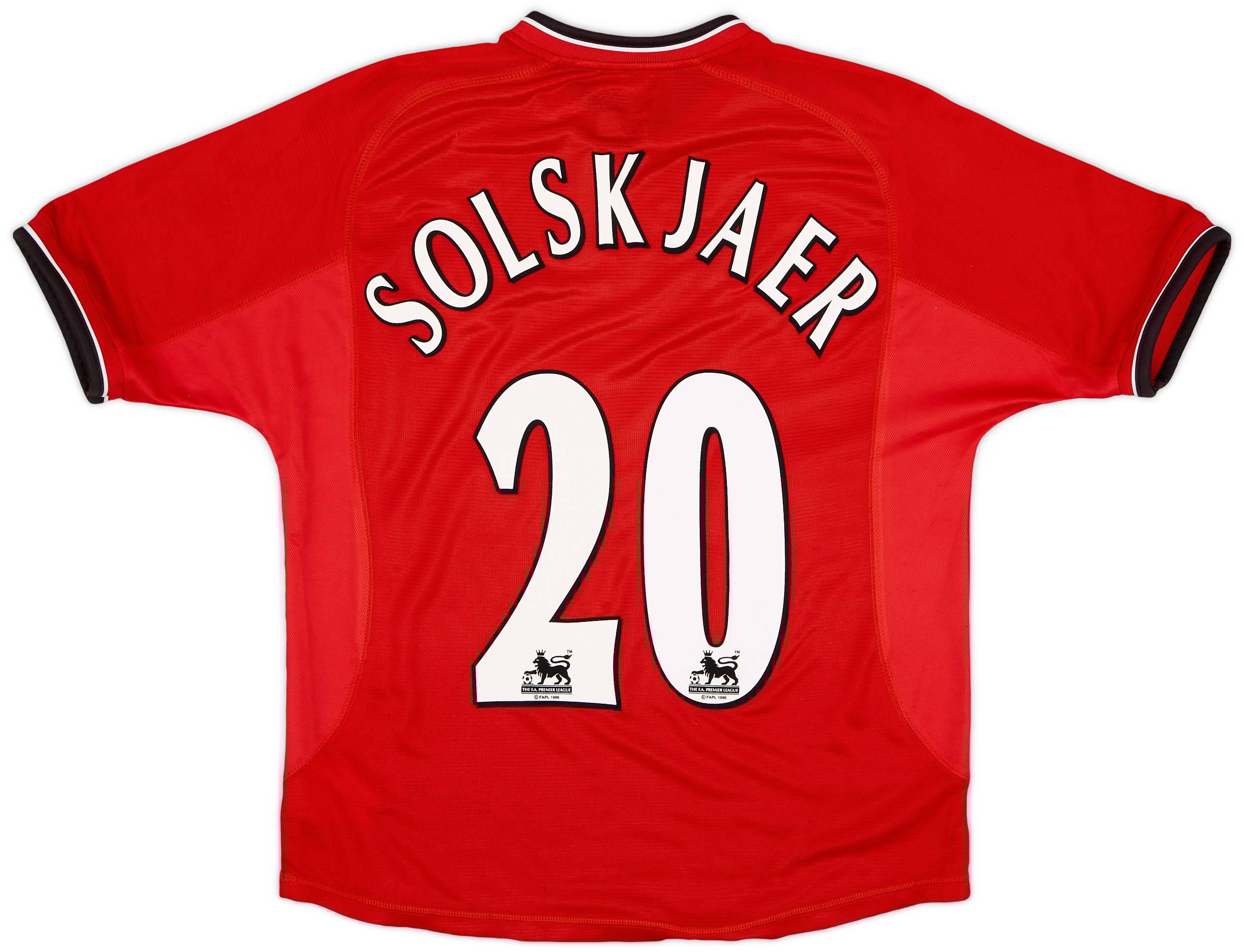 2000-02 Manchester United Home Shirt Solskjaer #20 - 6/10 - (Y)