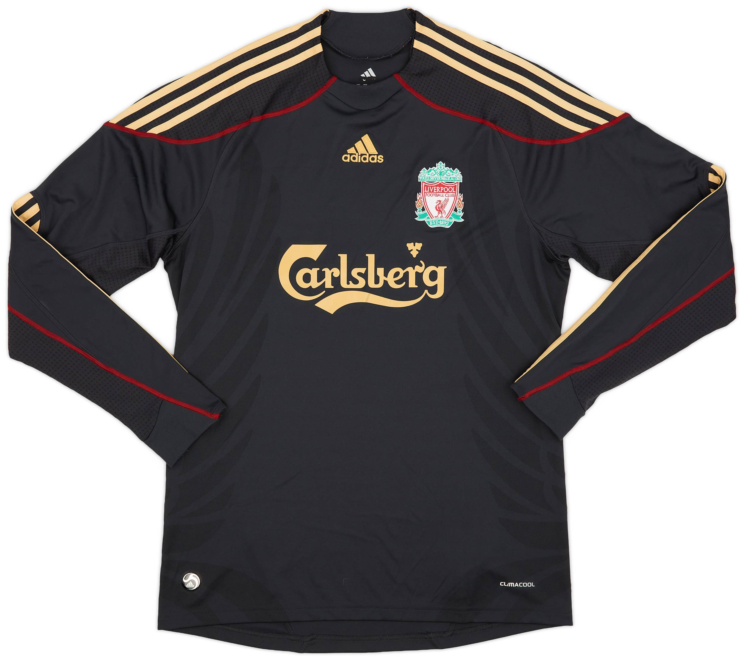 2009-10 Liverpool Away L/S Shirt Gerrard #8 - 9/10 - (XL)