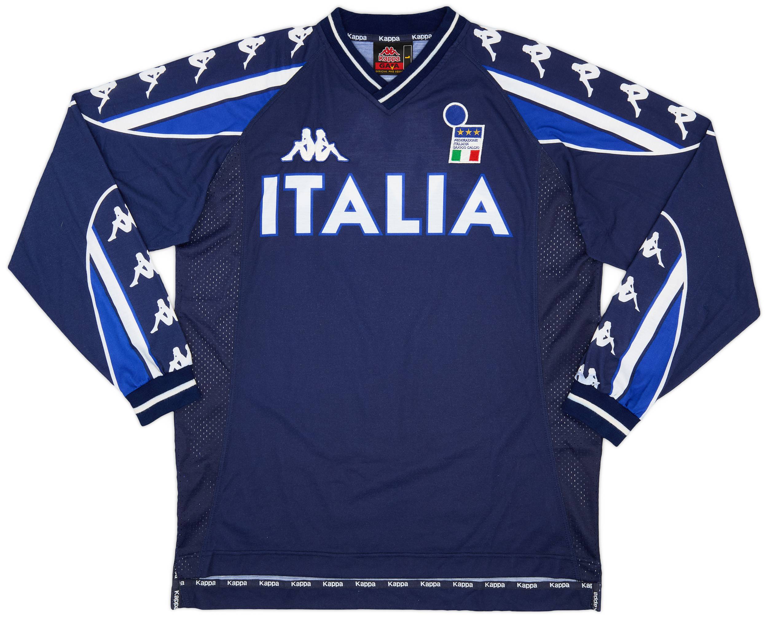 2000-01 Italy Kappa Training L/S Shirt - 8/10 - (L)