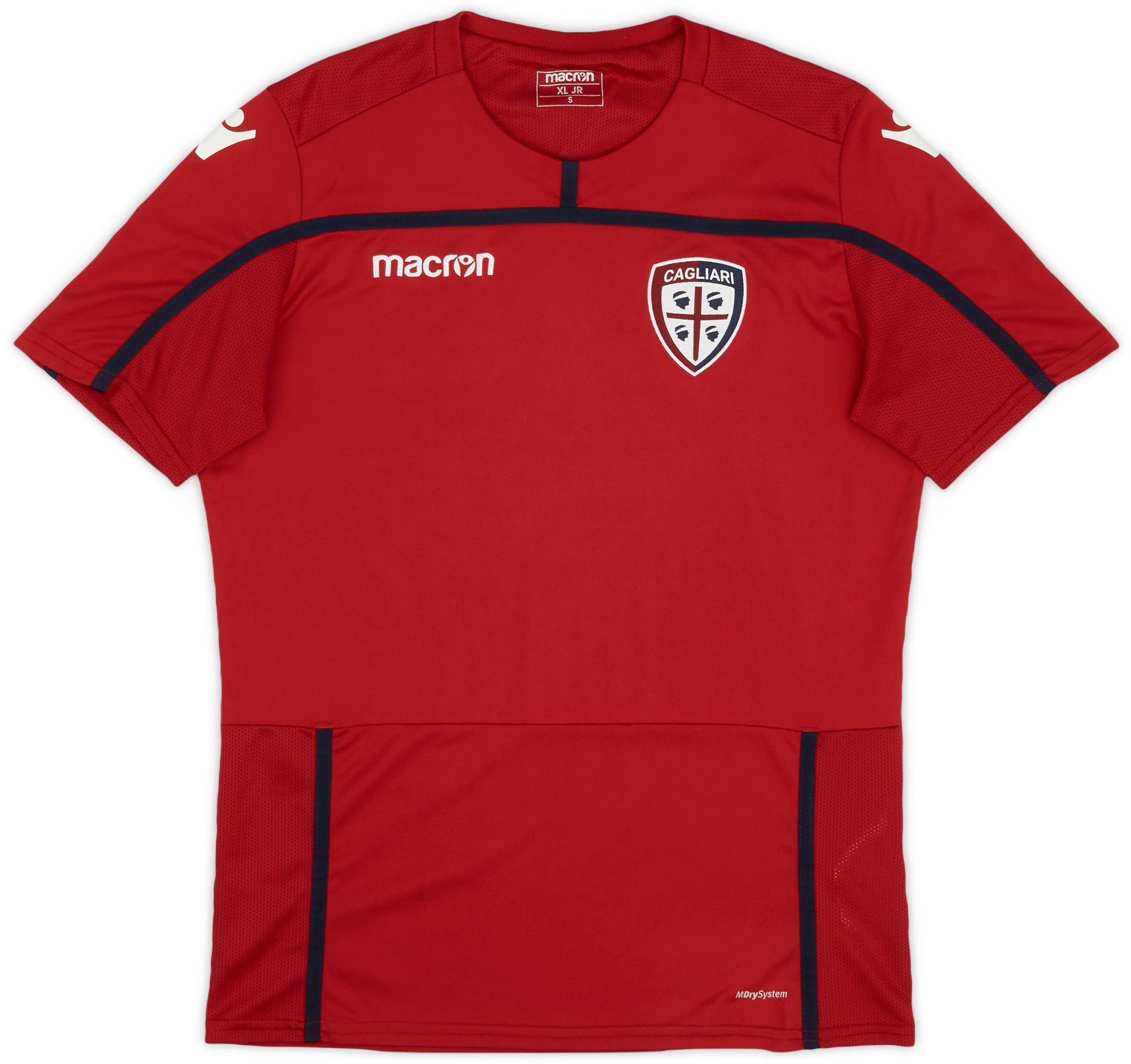 2018-19 Cagliari Macron Training Shirt - 9/10 - (XL.Boys)