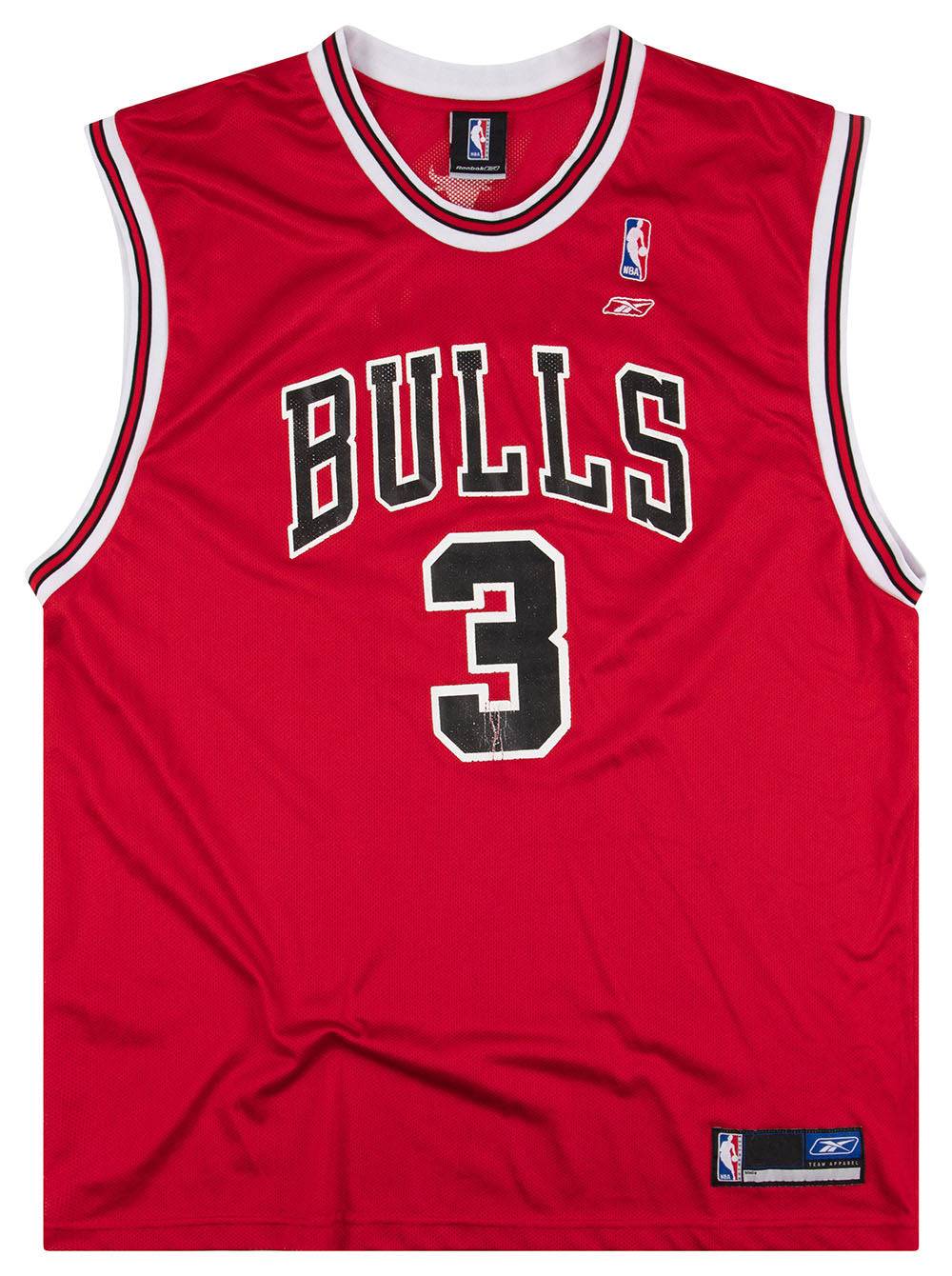 2006 Chicago Bulls Wallace 3 Reebok Jersey Away XXL