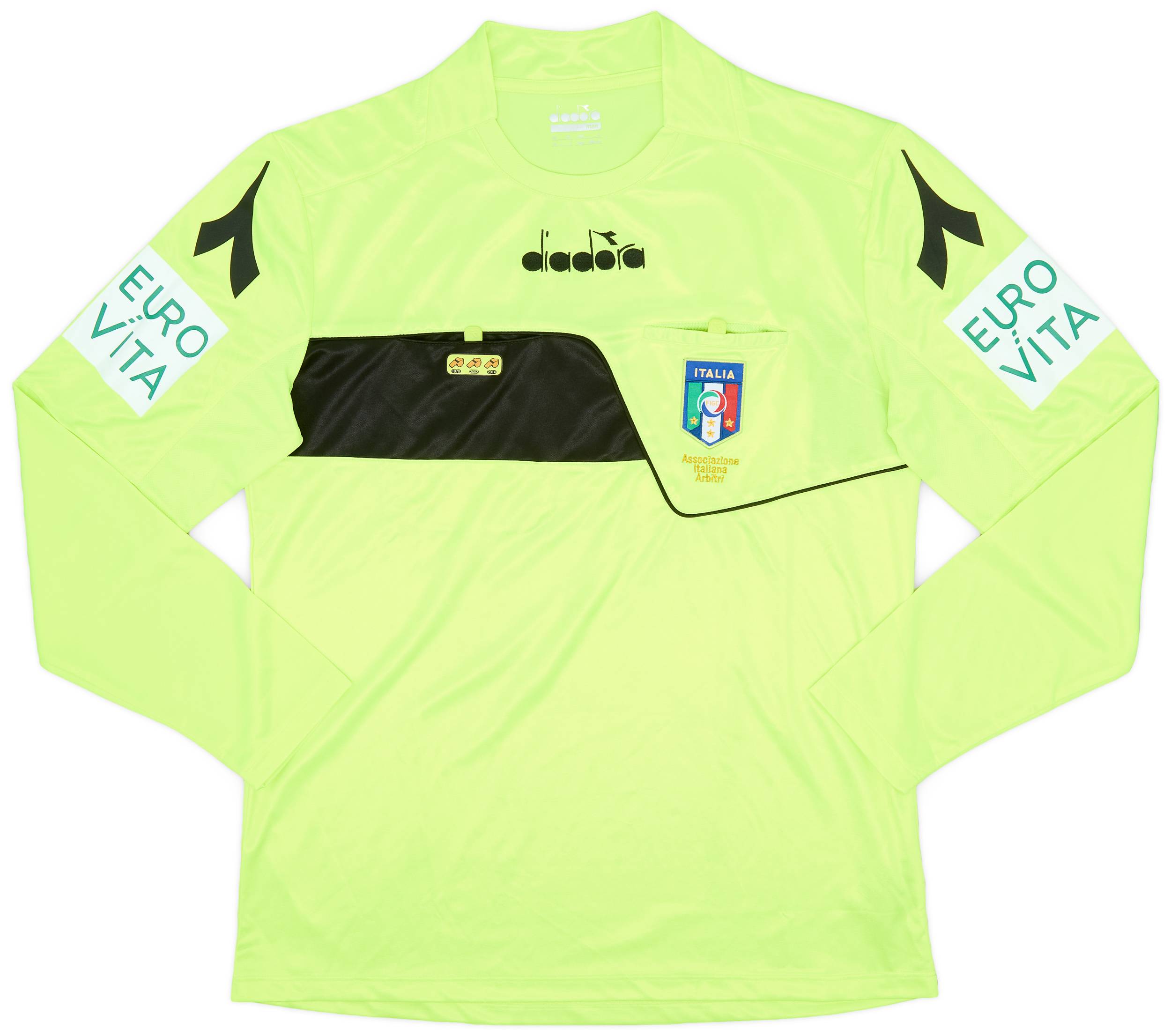 2017-18 Italy Diadora Referee L/S Shirt - 10/10 - (L)