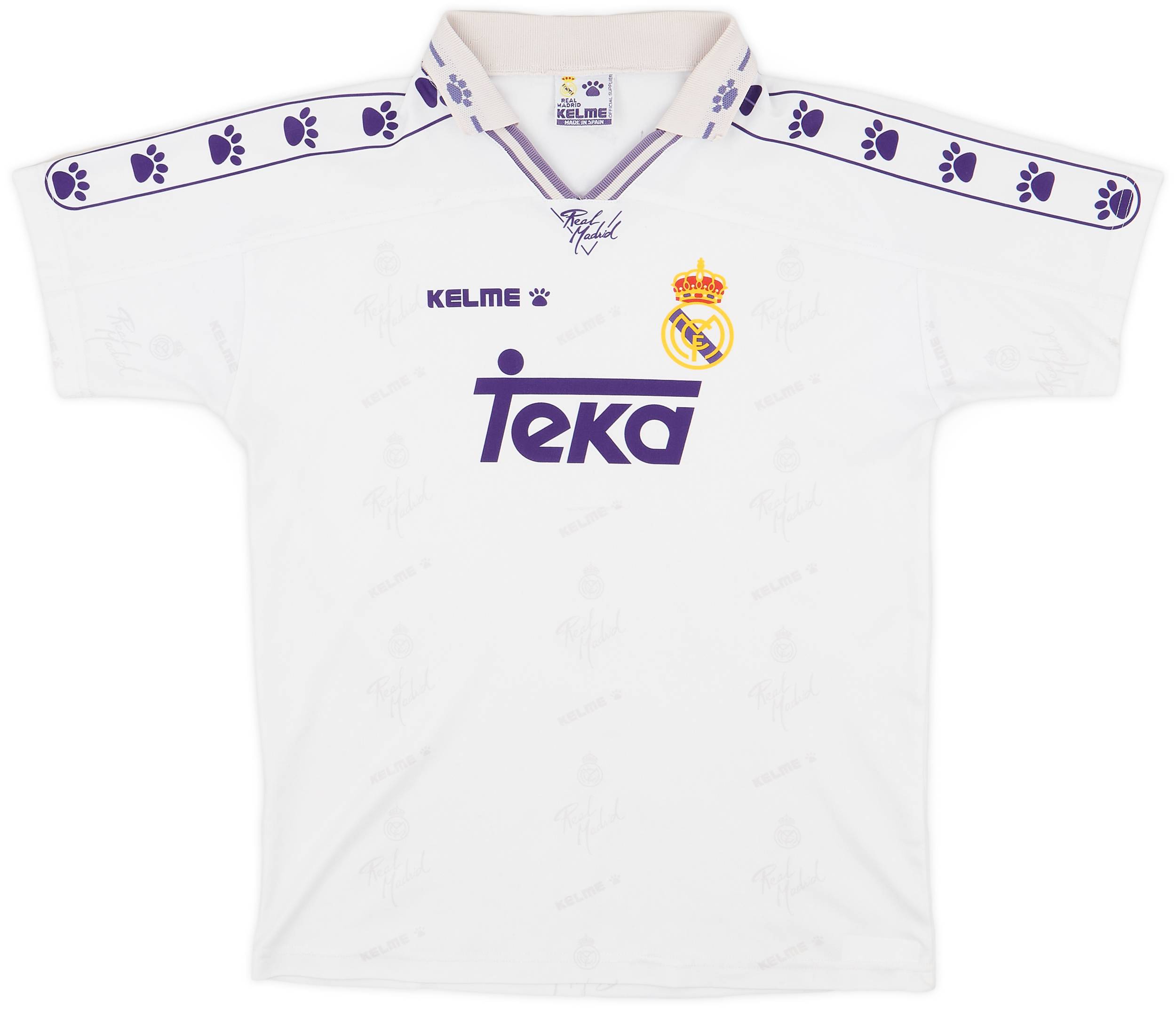 1996-97 Real Madrid Home Shirt - 5/10 - (XL.Boys)