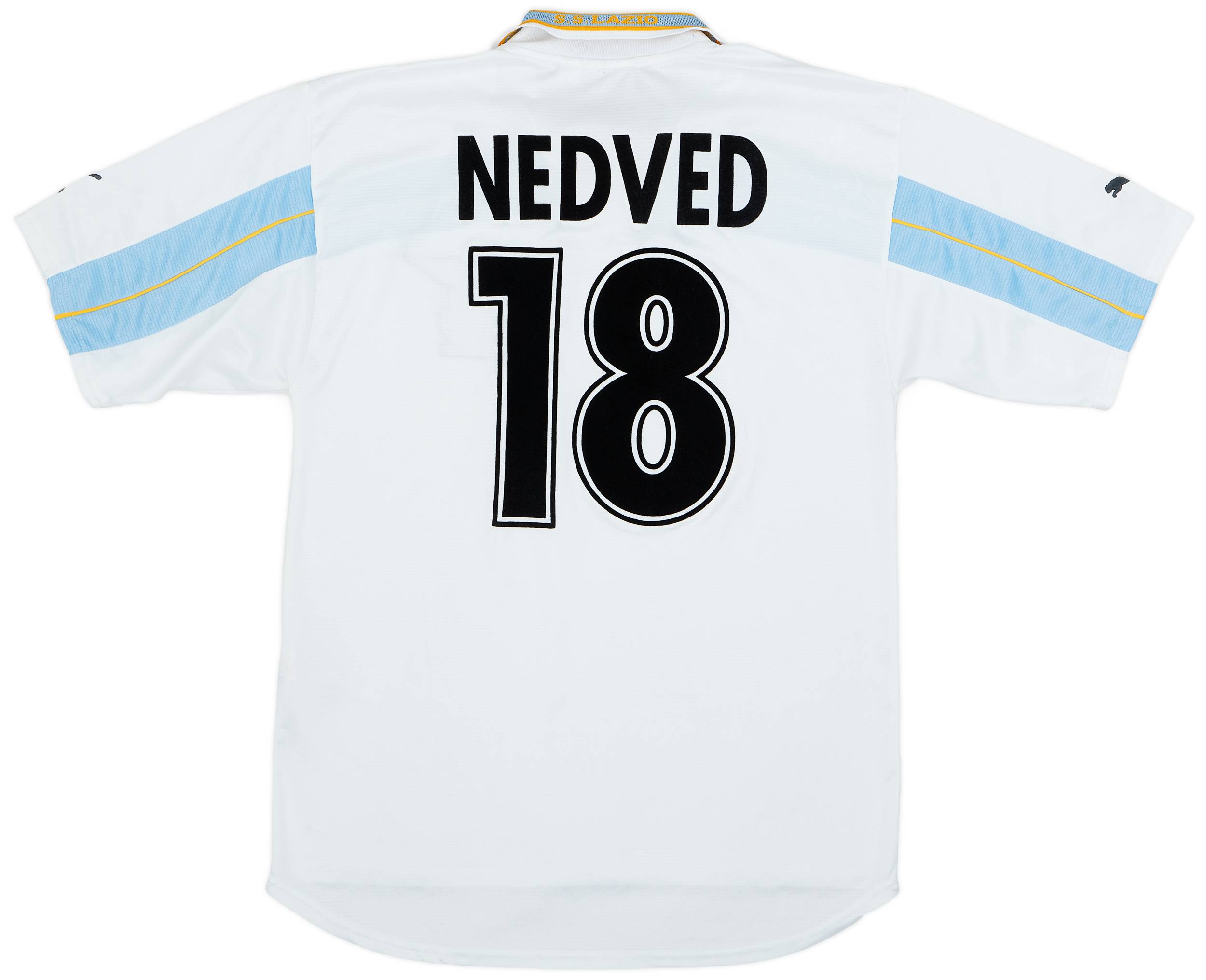 1999-00 Lazio Centenary Home Shirt Nedved #18 - 6/10 - (L)