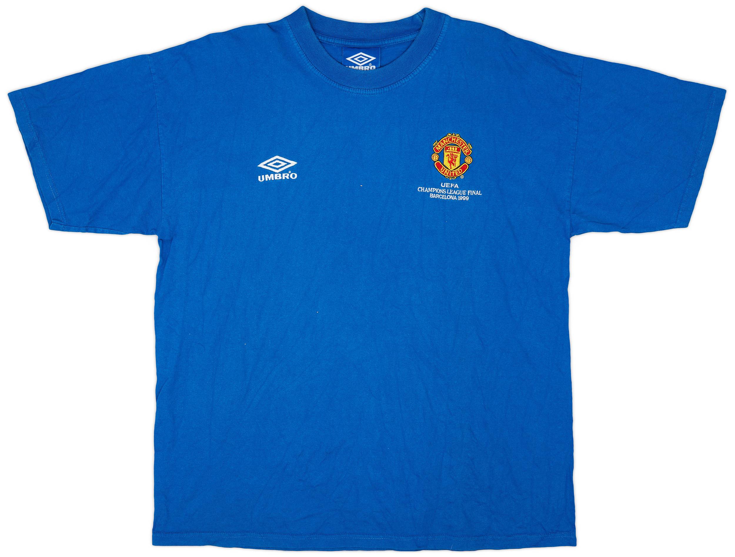 1999-00 Manchester United Umbro 'Champions League Final 1999' Training Shirt - 6/10 - (XL)