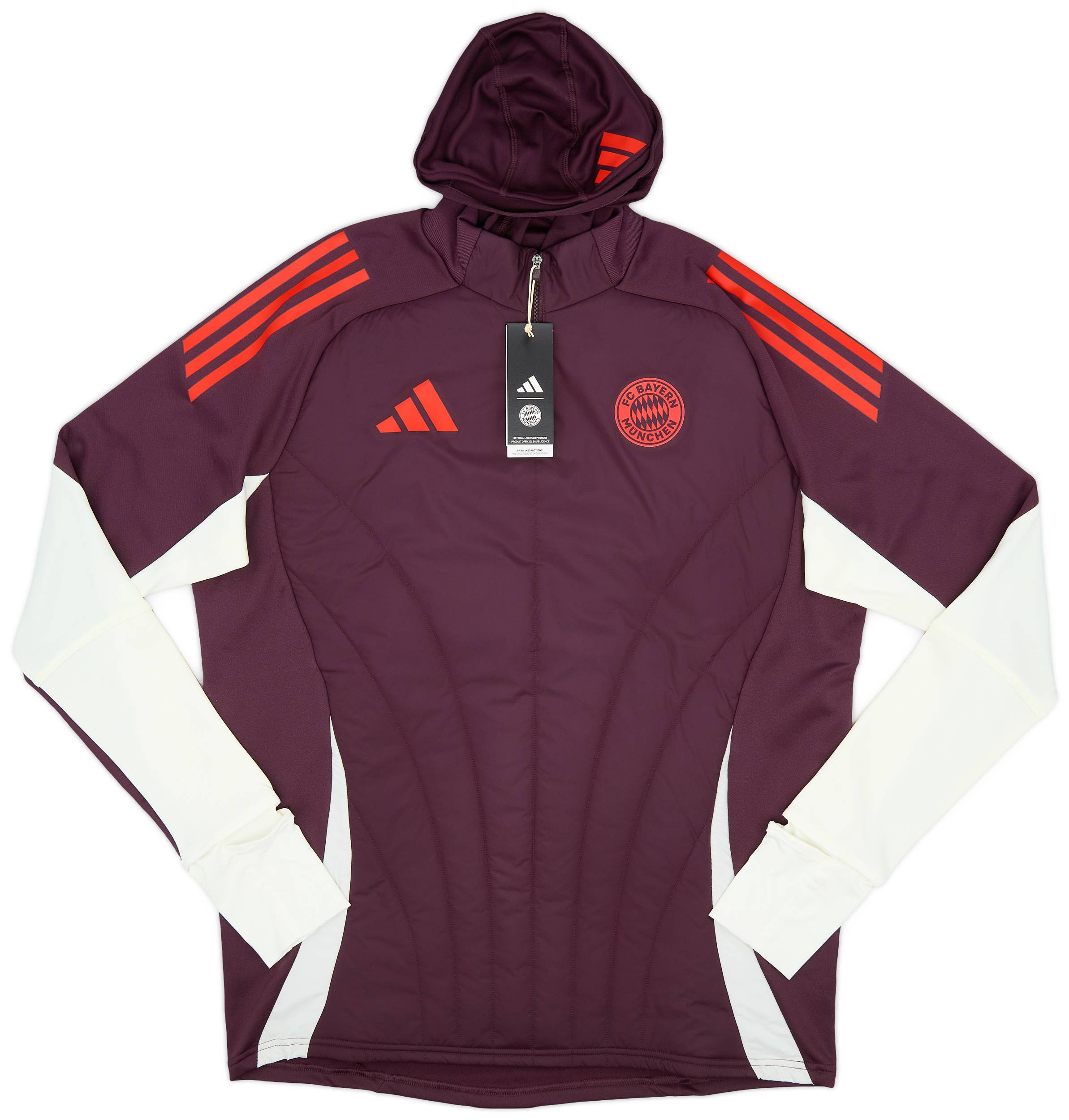 2024-25 Bayern Munich adidas 1/4 Zip Winter Training Top