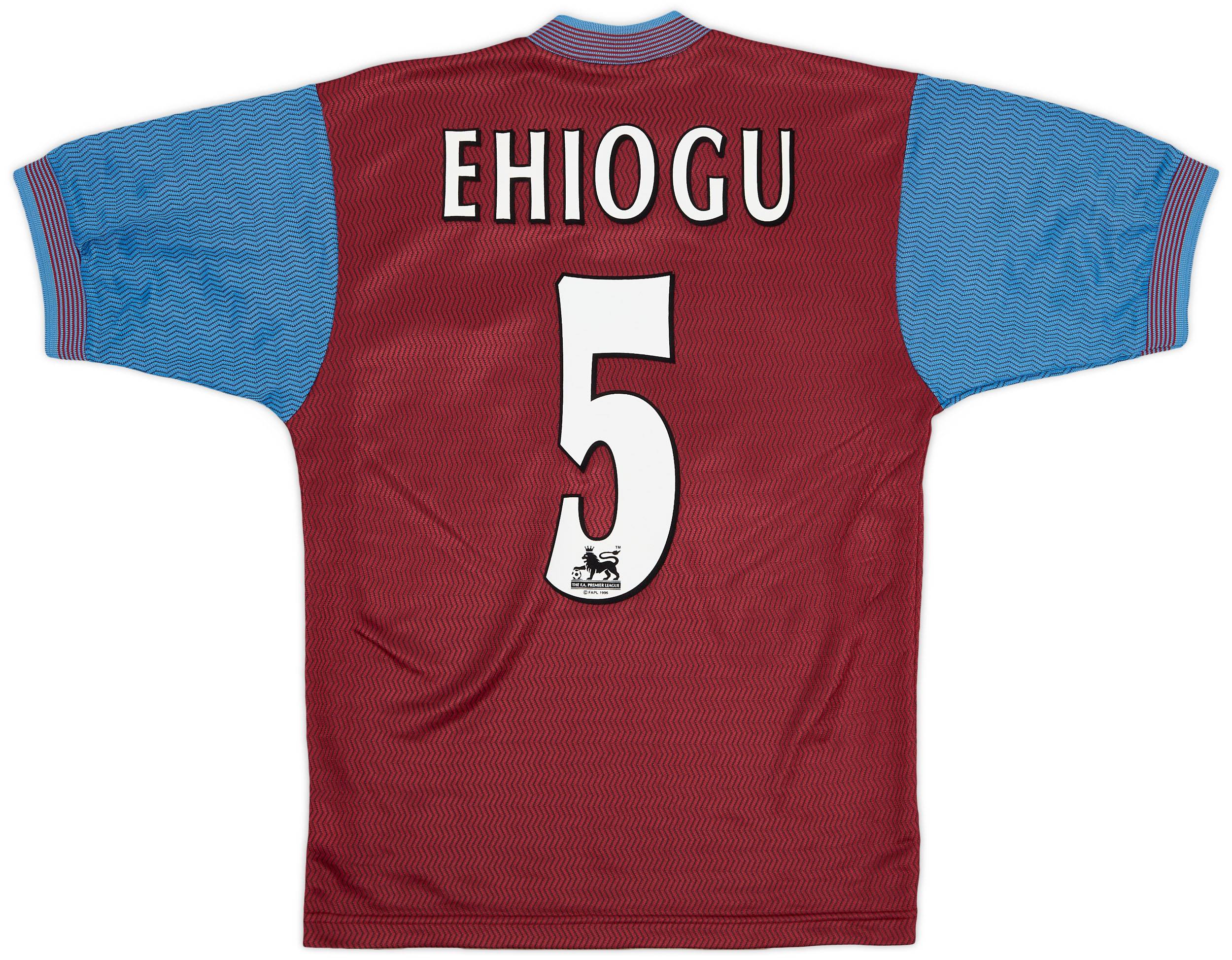 1997-98 Aston Villa Home Shirt Ehiogu #5 - 9/10 - (S)