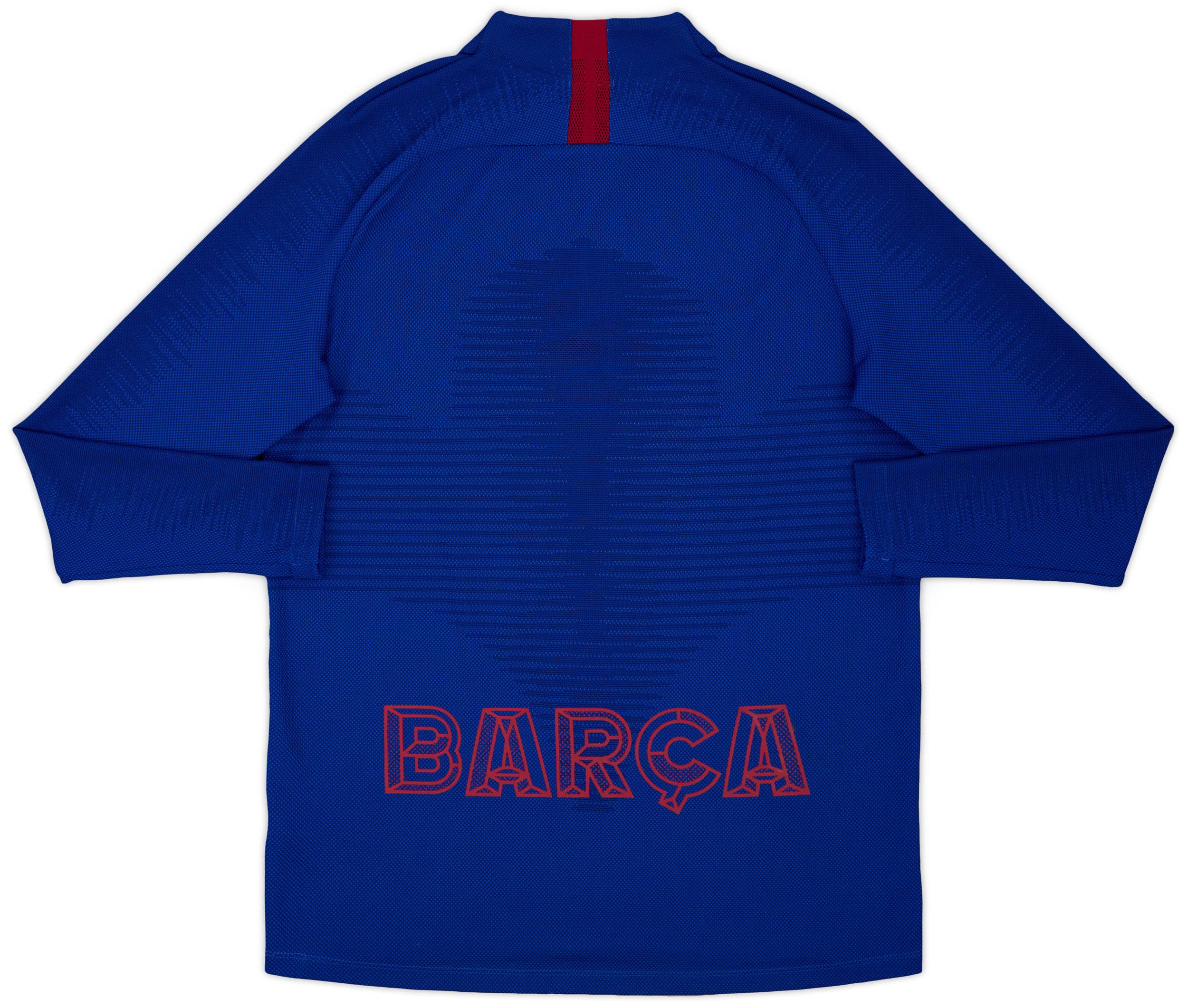 2019-20 Barcelona Nike Vaporknit 1/4 Zip Drill Top - 7/10 - (L)