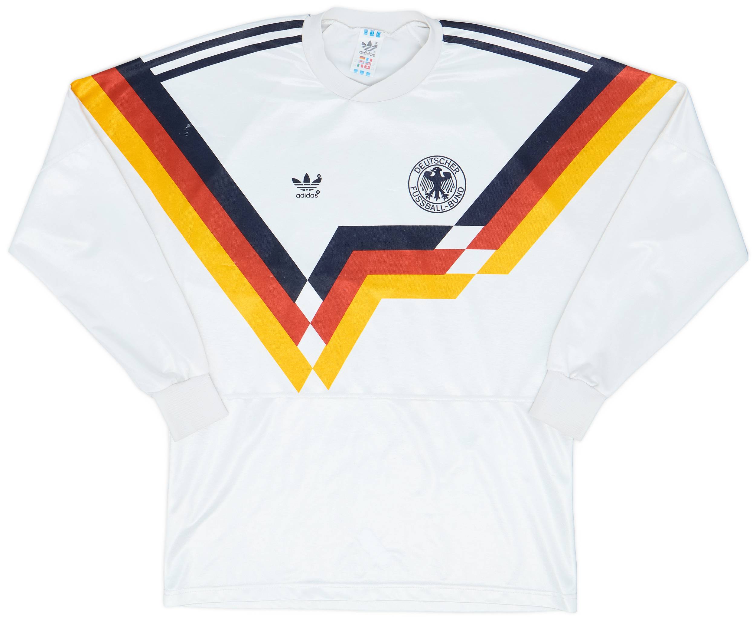 1988-90 West Germany Home L/S Shirt - 8/10 - (M)