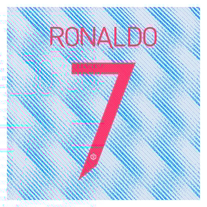 2021-22 Manchester United Away European/Cup Ronaldo #7 Name Set