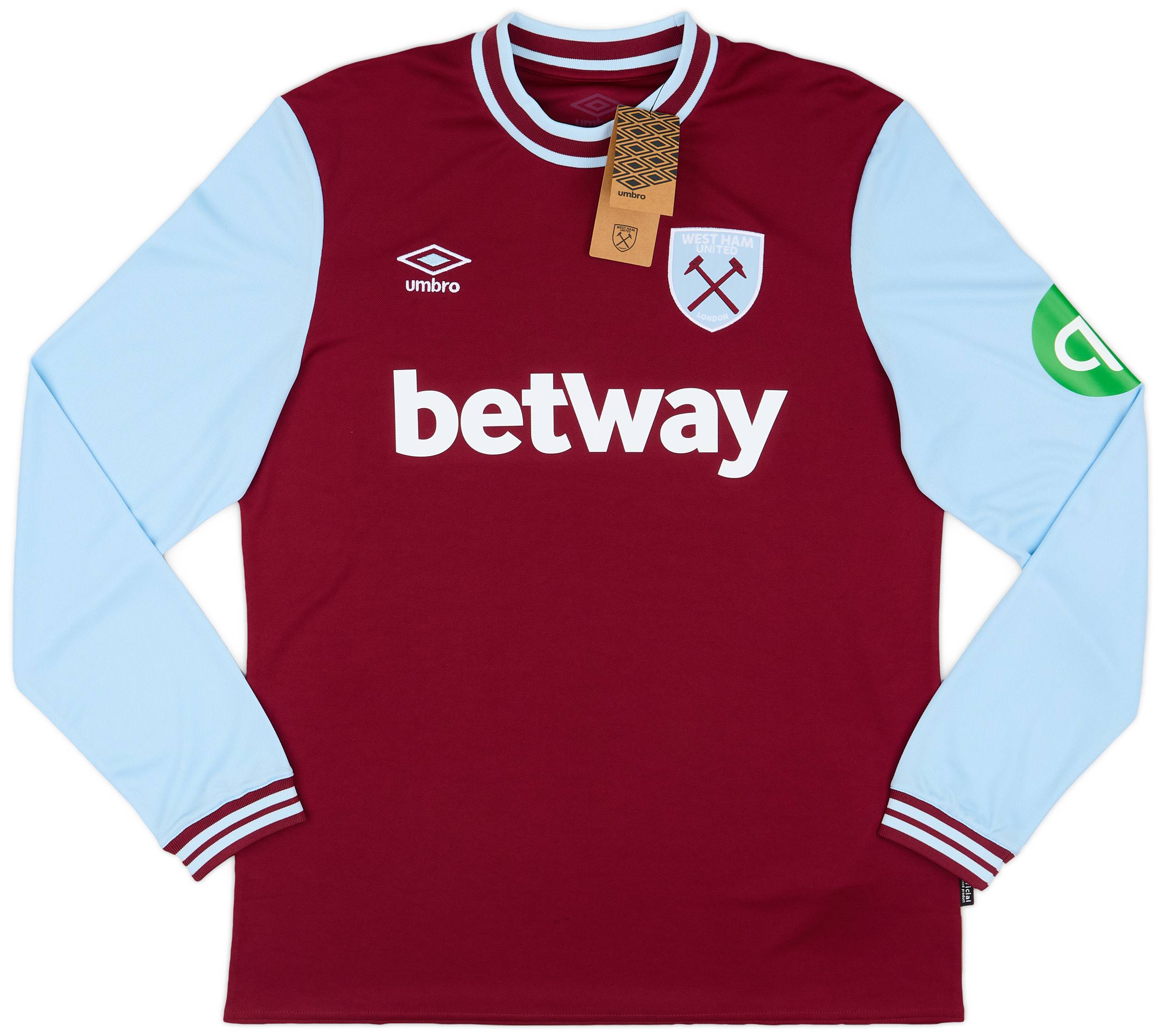 2024-25 West Ham Home L/S Shirt Bowen #20
