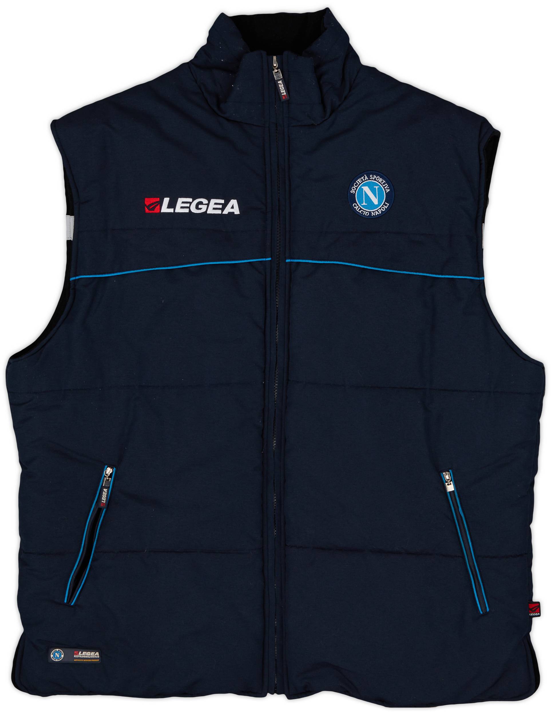 2003-04 Napoli Legea Padded Gilet - 5/10 - (XL)