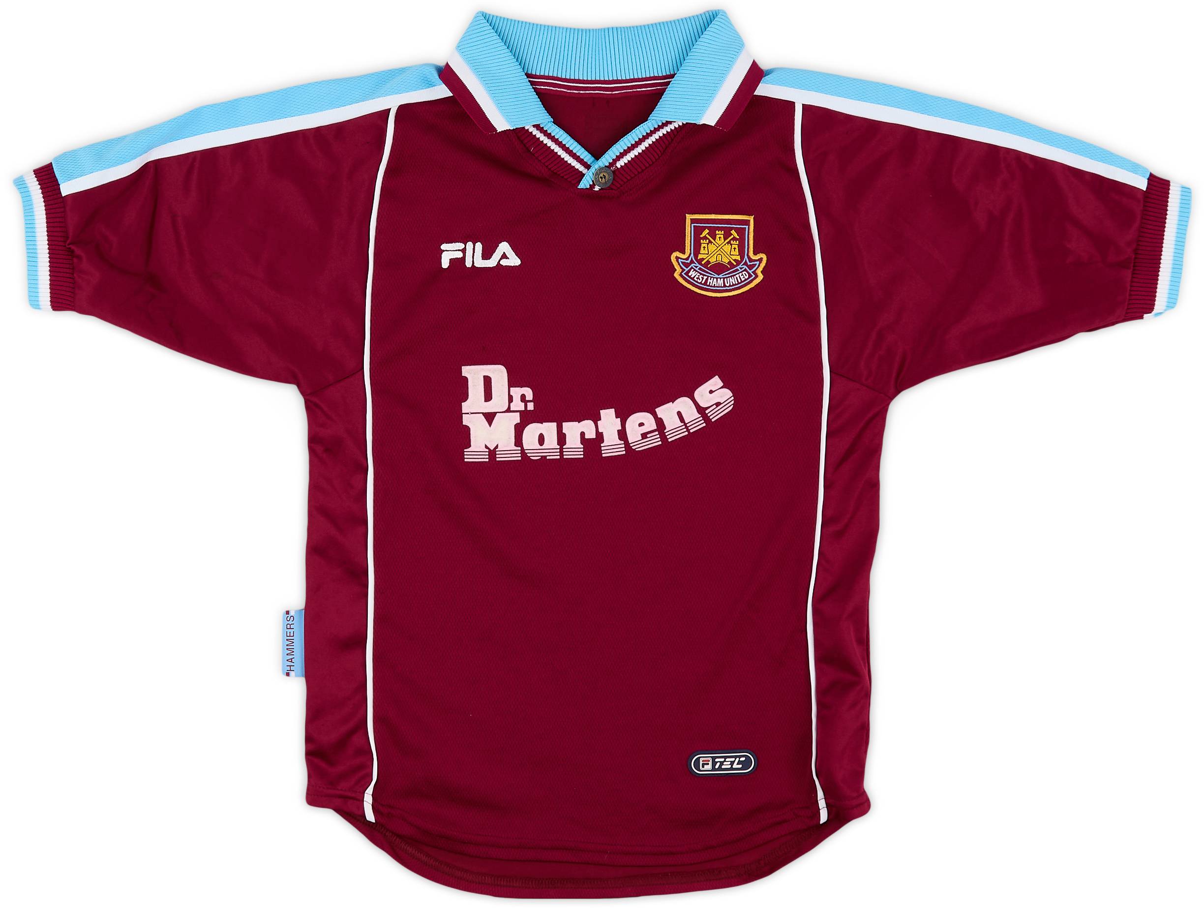 1999-01 West Ham Home Shirt - 6/10 - (L.Boys)