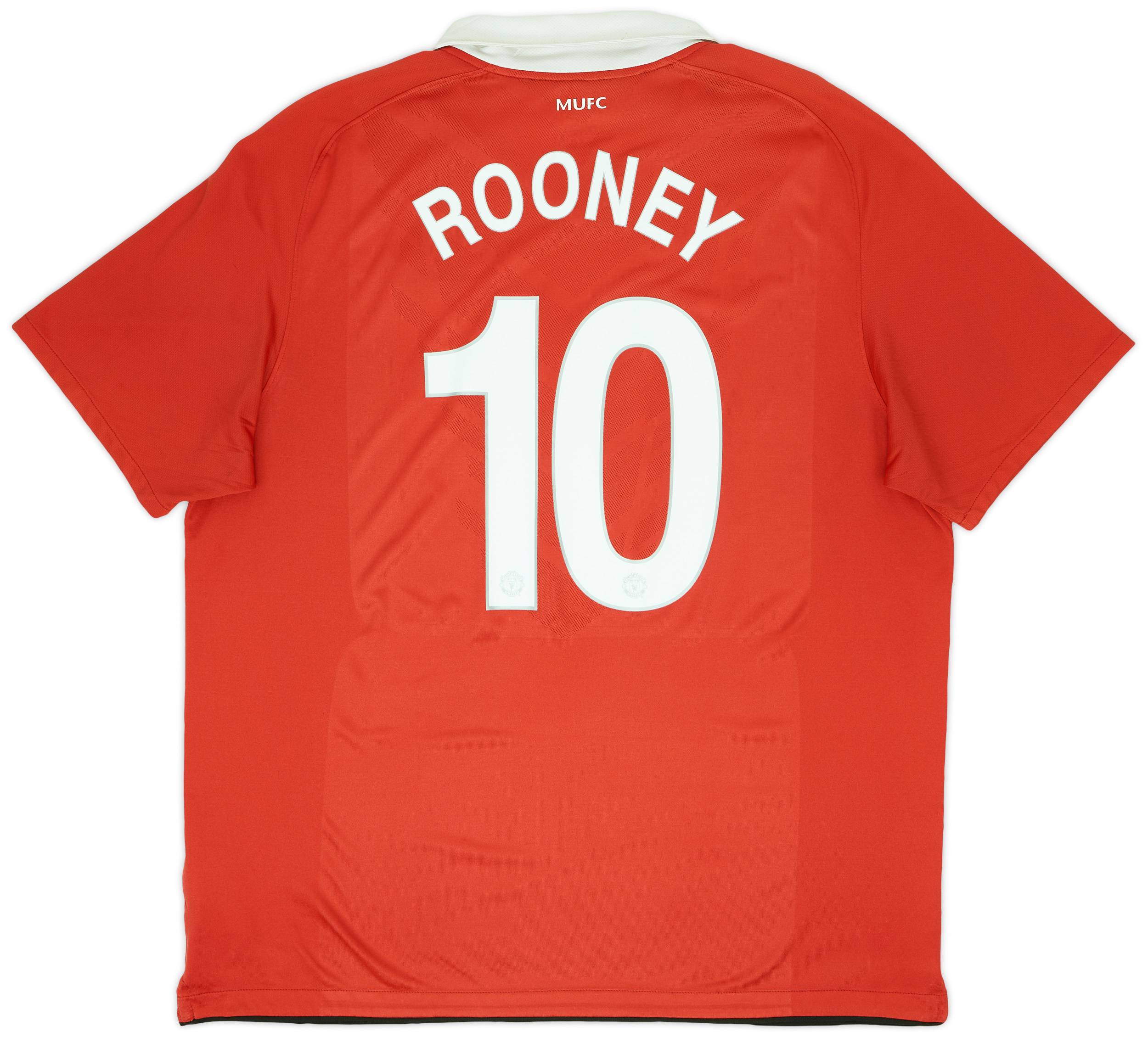 2010-11 Manchester United Home Shirt Rooney #10 - 5/10 - (XXL)