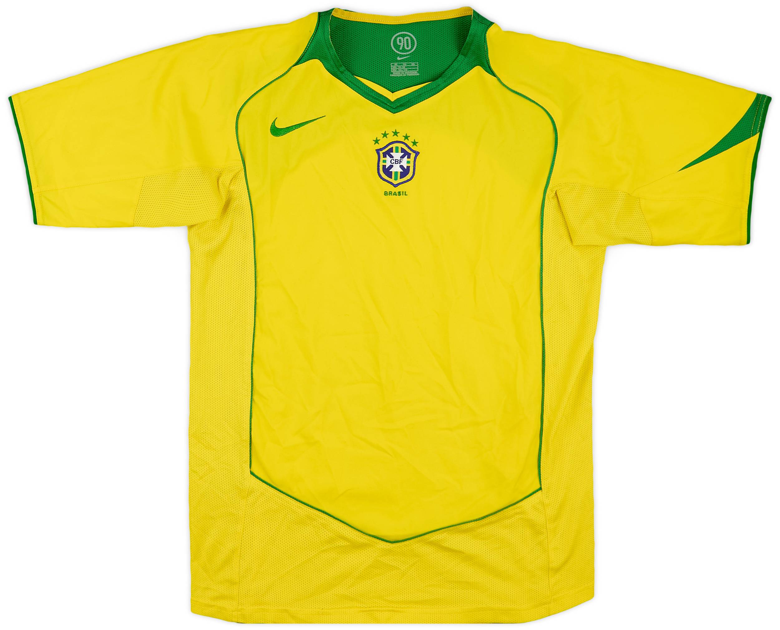 2004-06 Brazil Home Shirt - 8/10 - (XL.Boys)