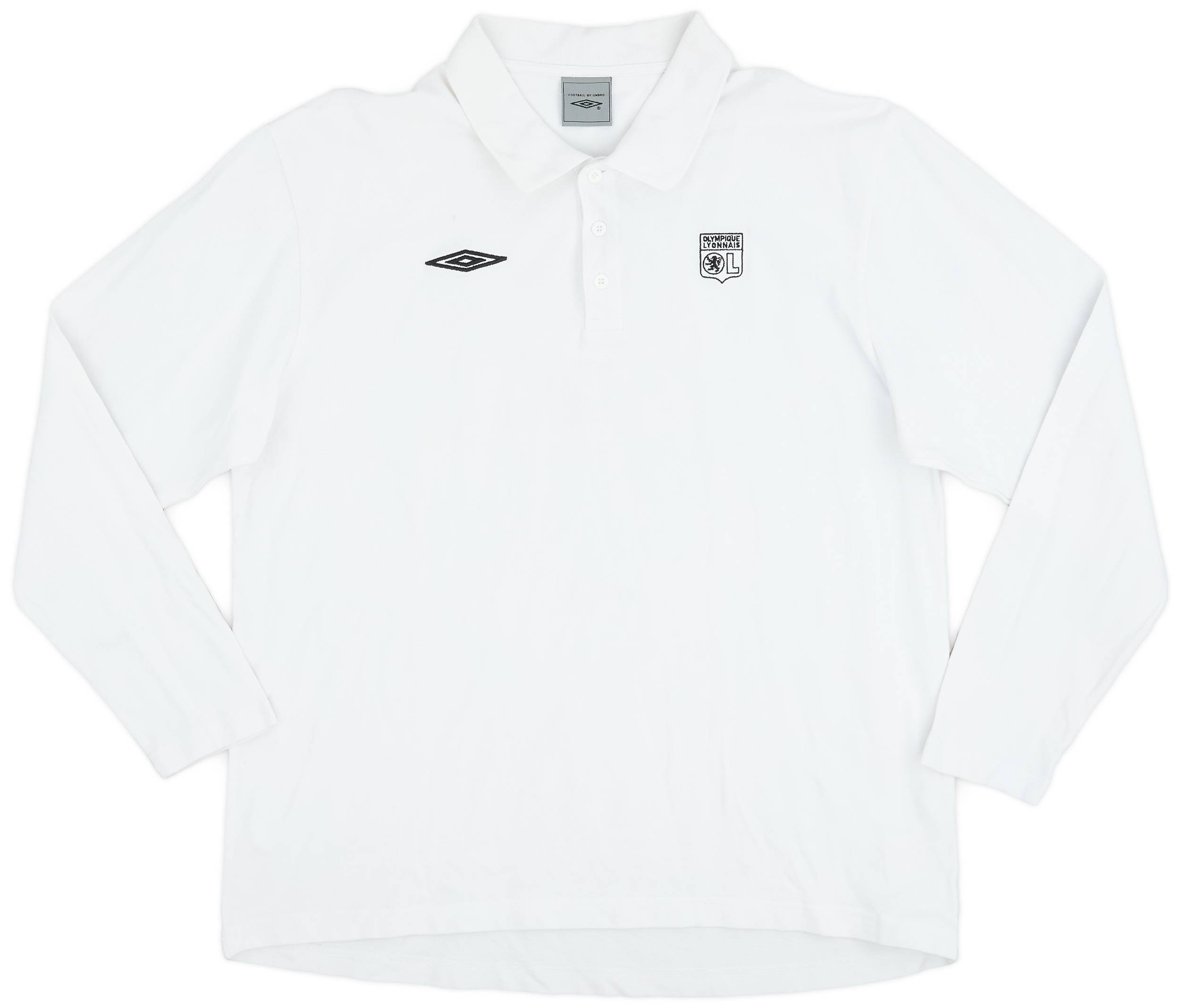 2006-07 Lyon Umbro L/S Polo Shirt - 6/10 - (L)
