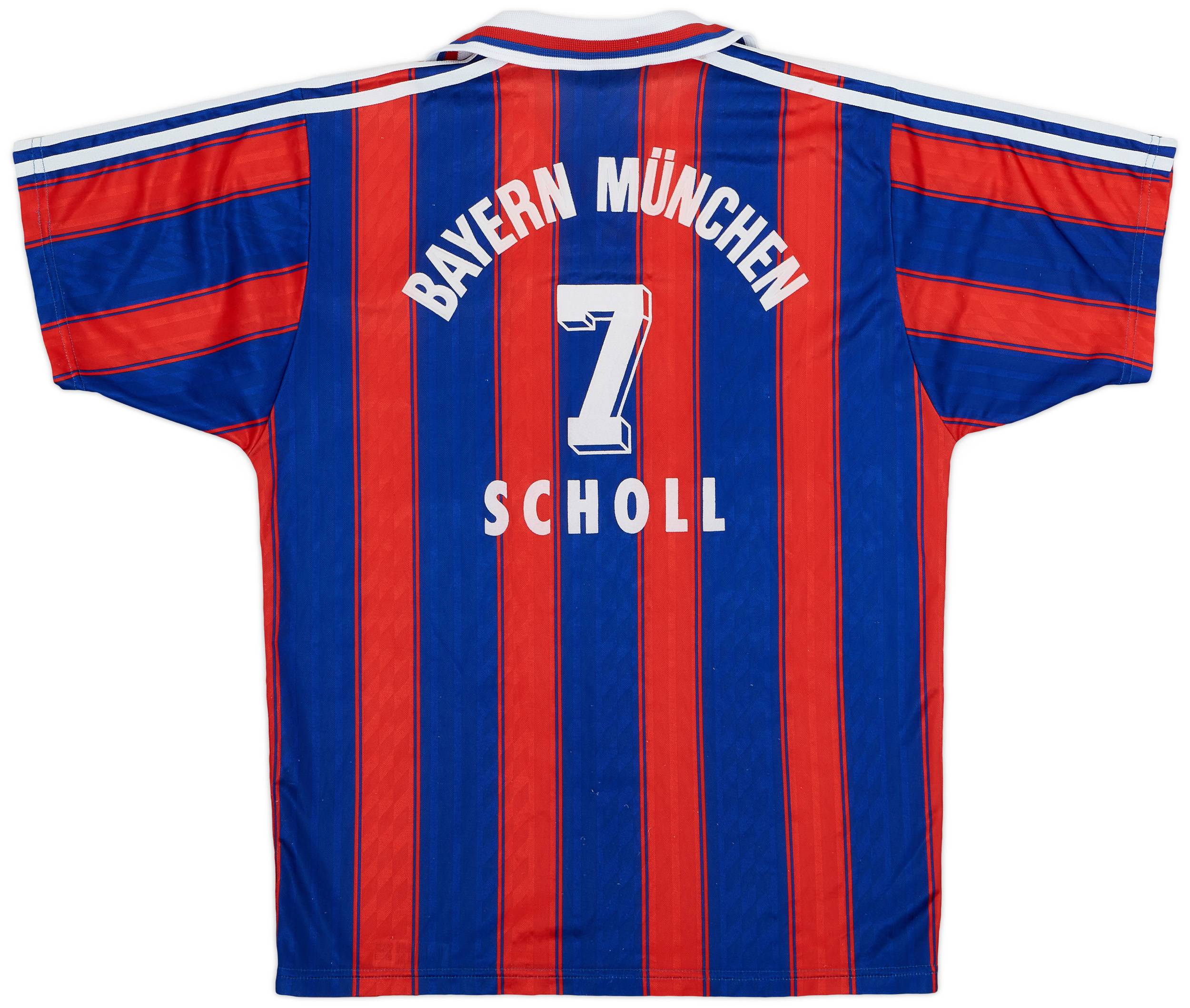 1995-97 Bayern Munich Home Shirt Scholl #7 - 9/10 - (S)