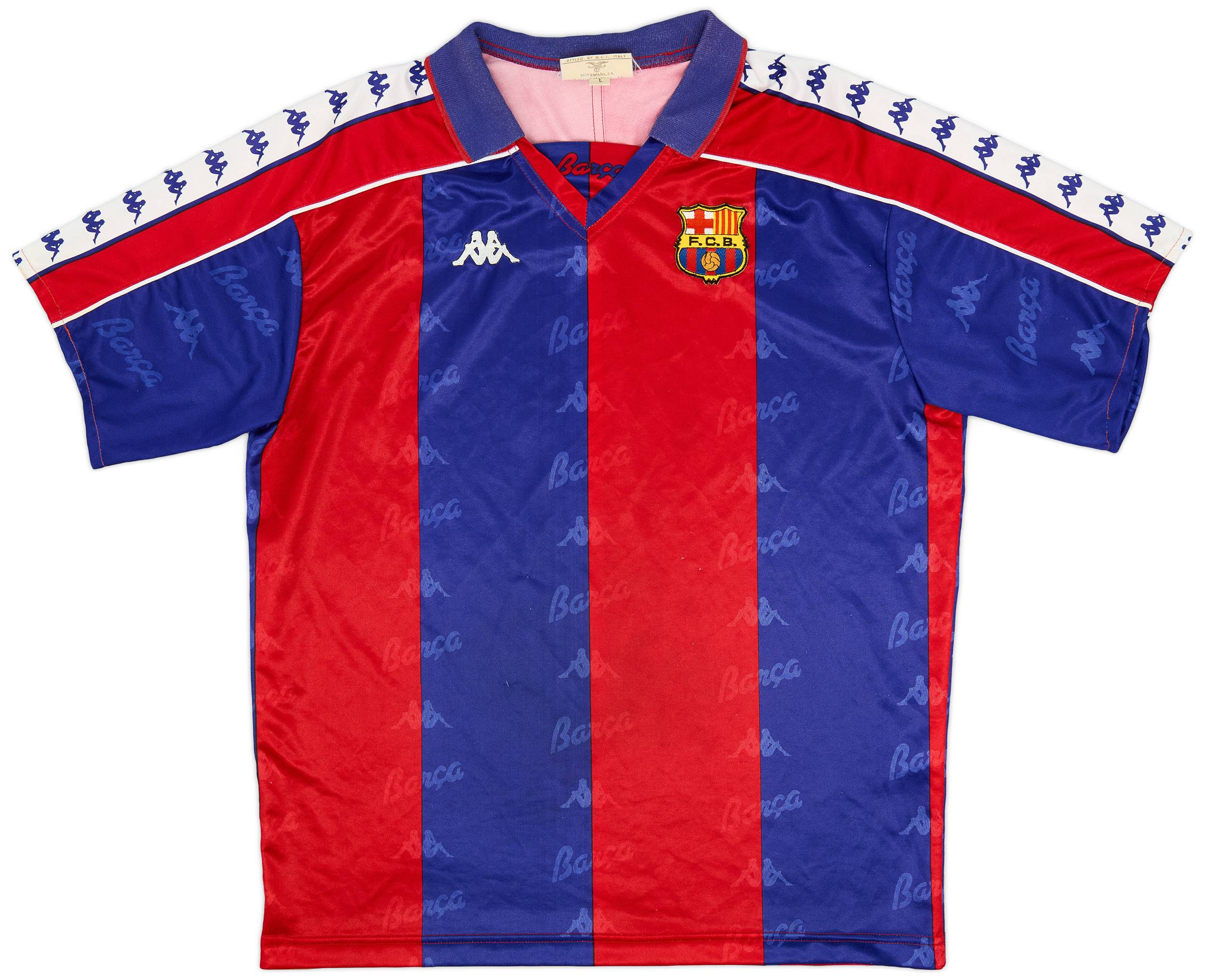 1992-95 Barcelona Home Shirt - 8/10 - (L)