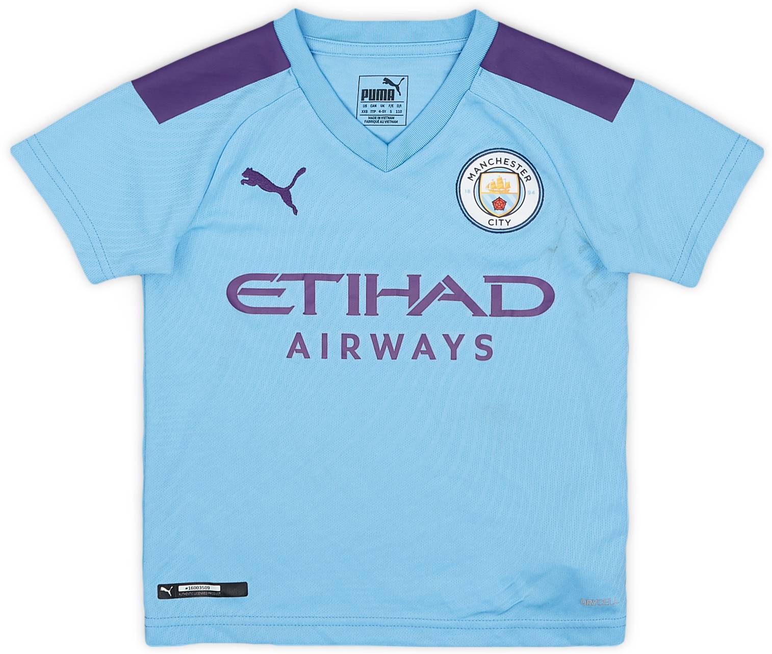 2019-20 Manchester City Home Shirt - 7/10 - (4-5Y)