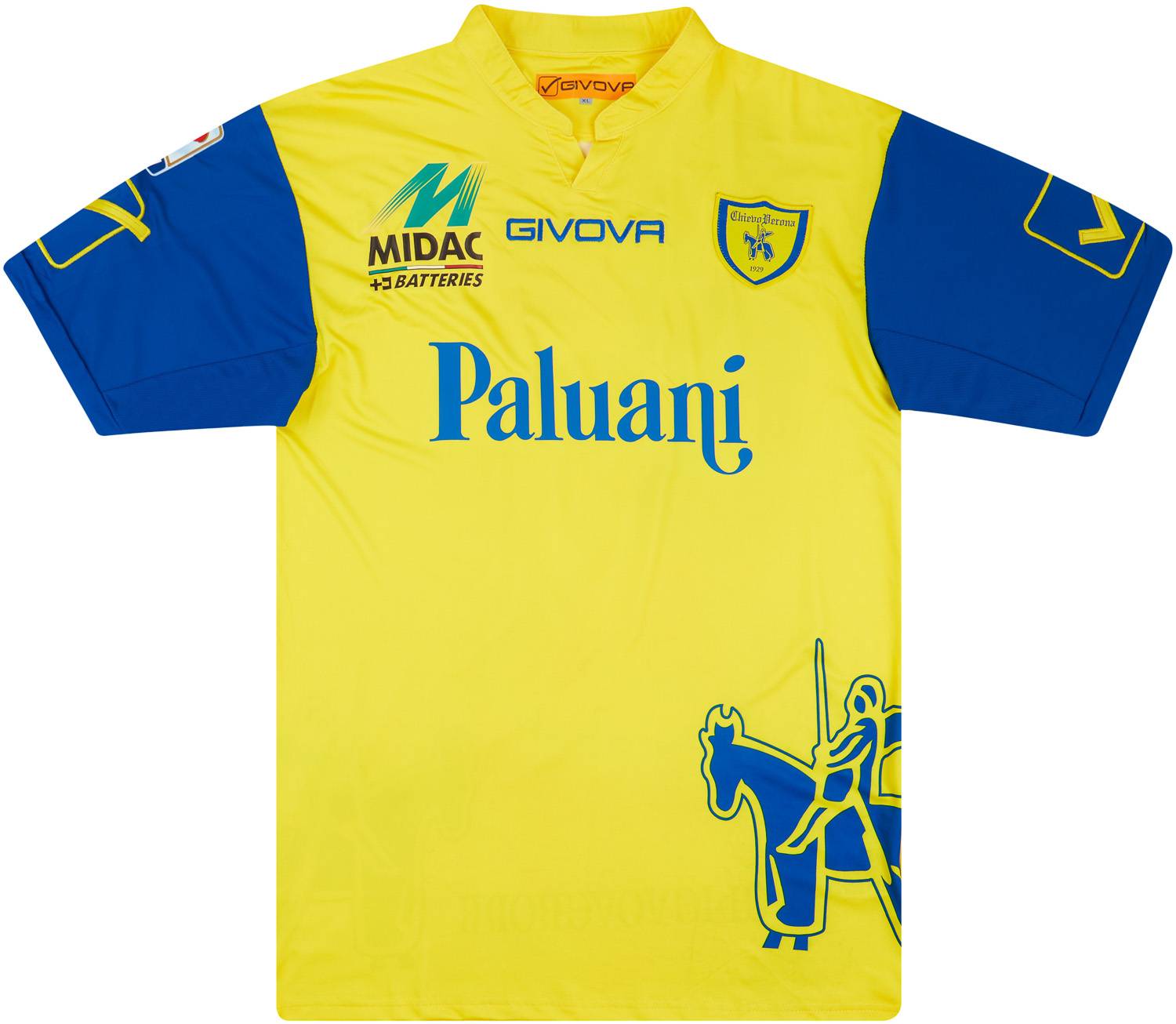 2013-14 Chievo Verona Match Issue Home Shirt Bentivoglio #9