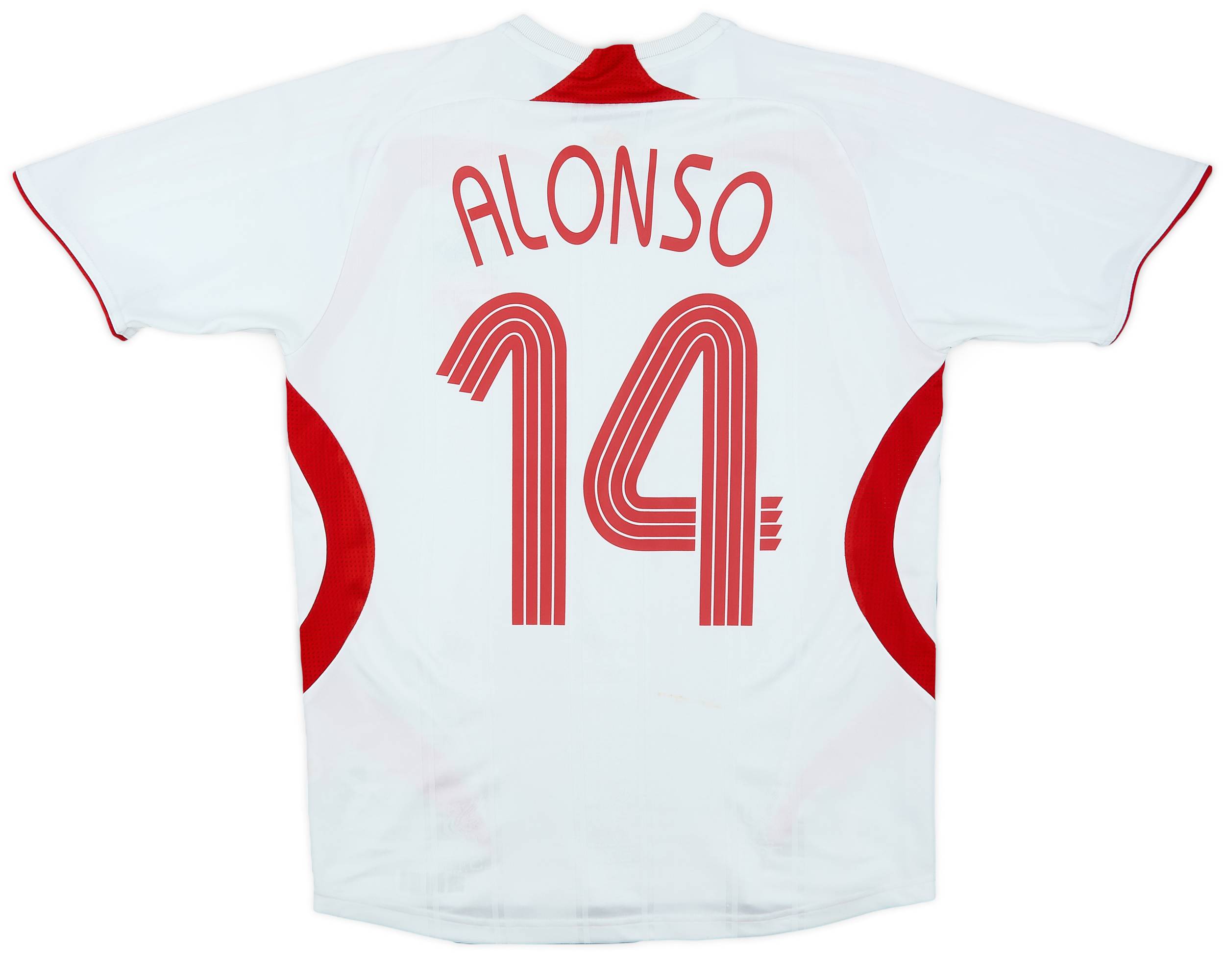 2007-08 Liverpool Away Shirt Alonso #14 - 5/10 - (L.Boys)