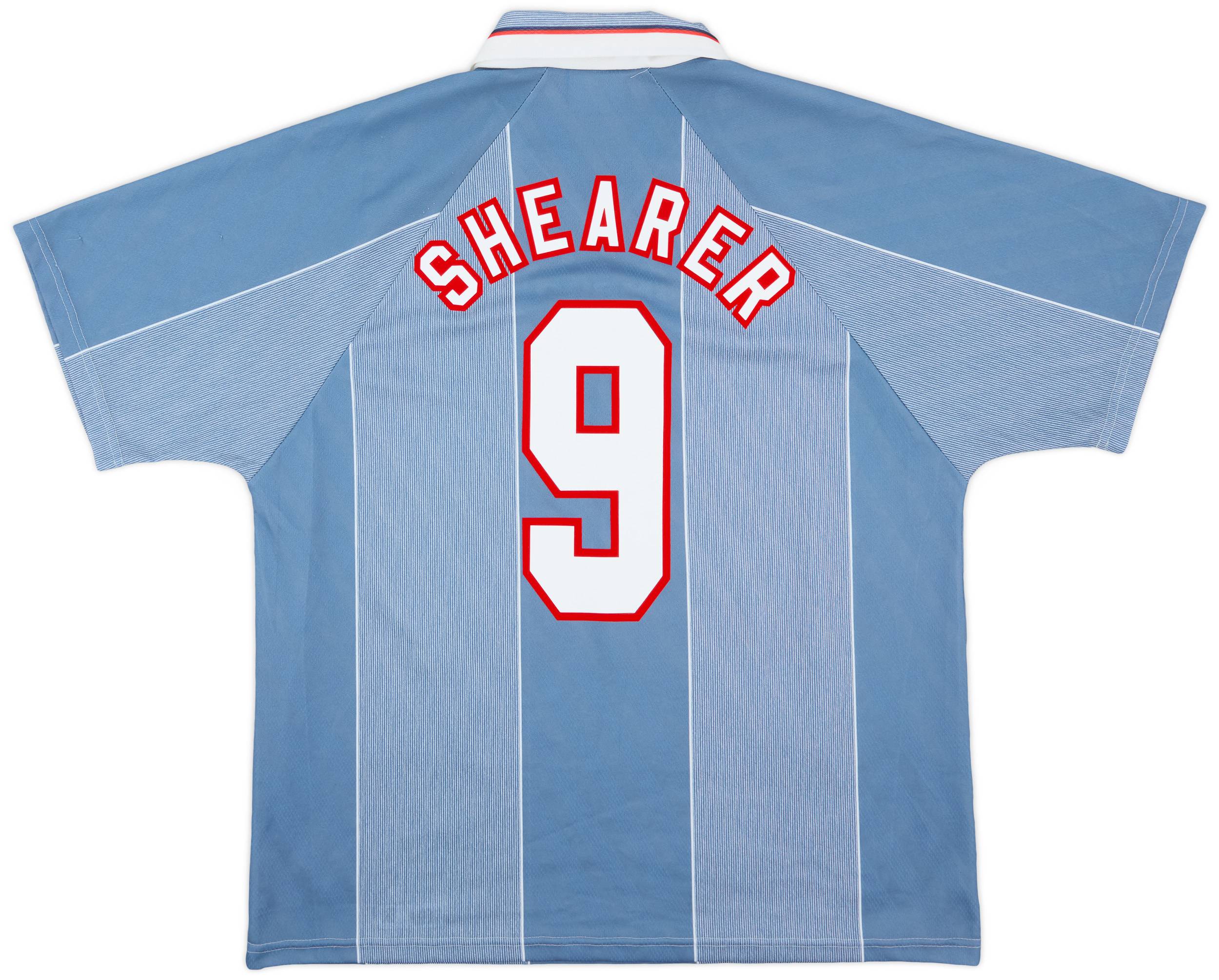 1996-97 England Away Shirt Shearer #9 - 8/10 - (XL)