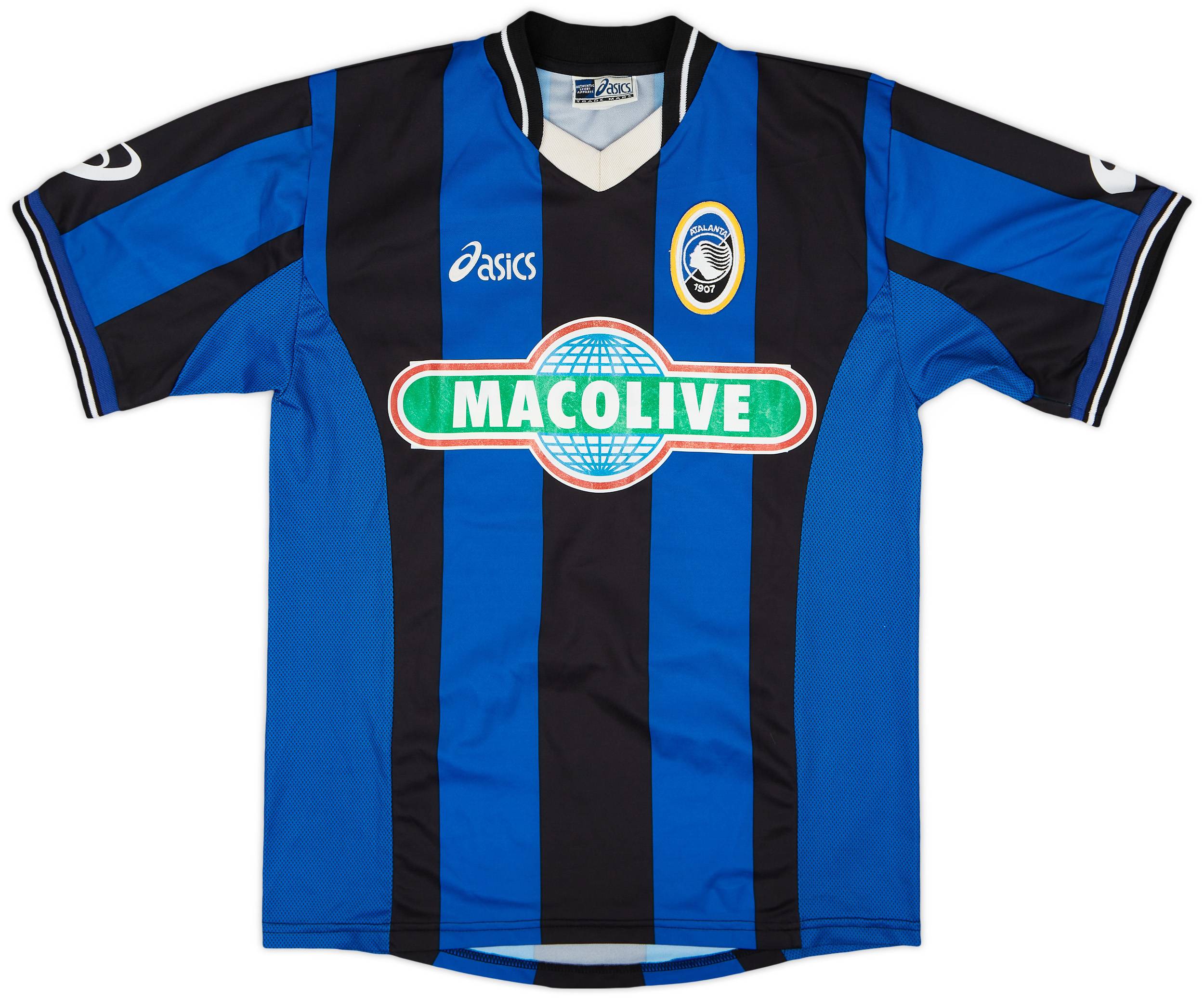 正規2002-03 asics Atalanta  shirt 2002-03 Atalanta Asics L/S Training Shirt - 8/10 - (XL)