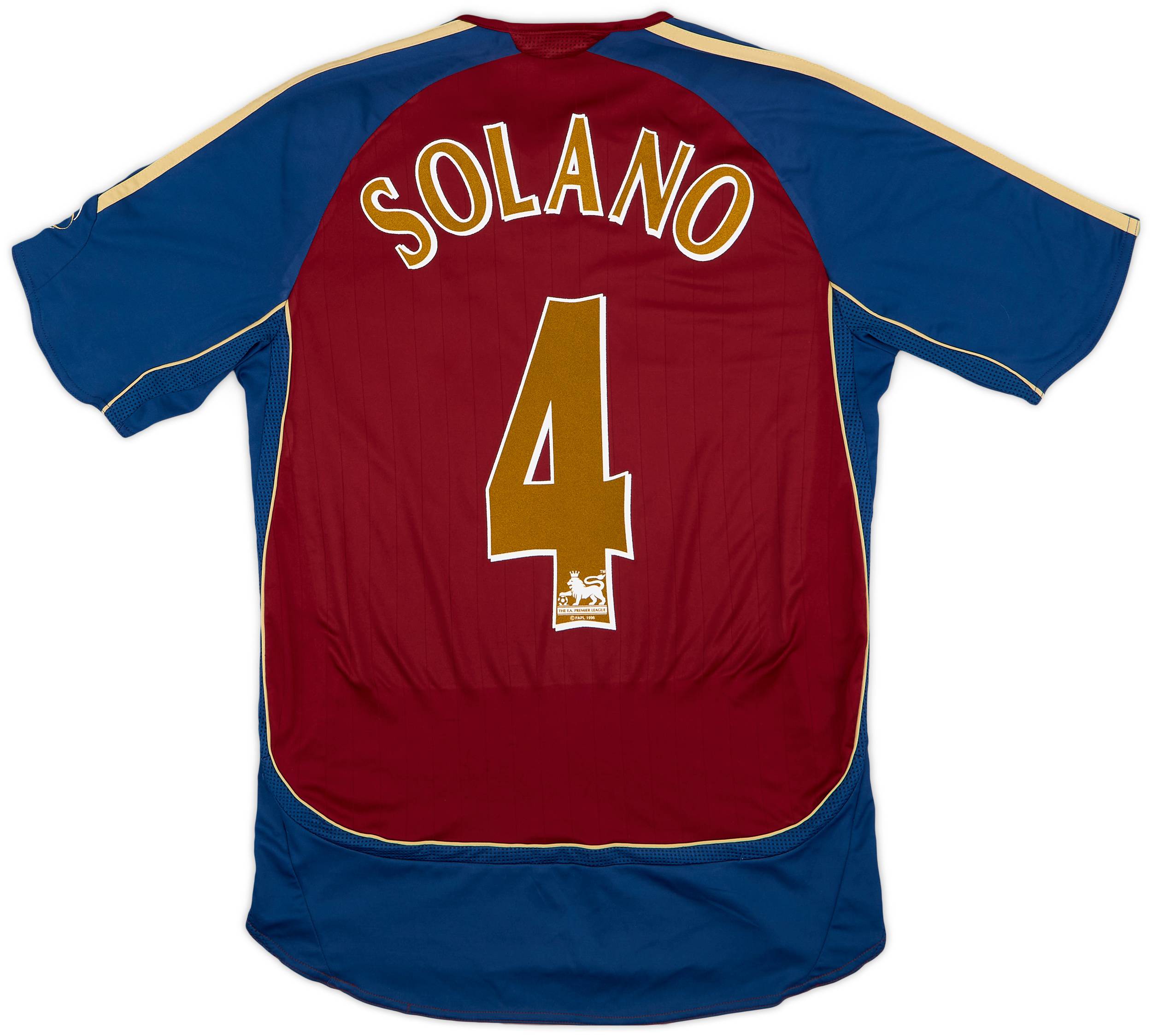 2006-07 Newcastle Away Shirt Solano #4 - 8/10 - (M)