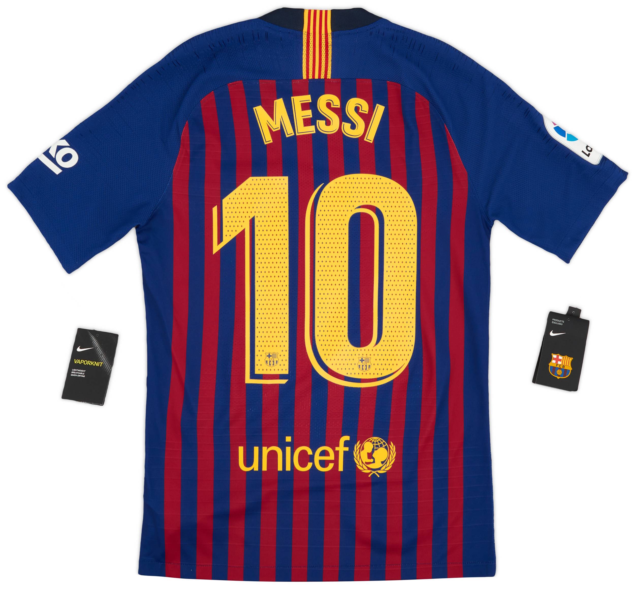 2018 19 Barcelona Authentic Home Shirt Messi 10 S