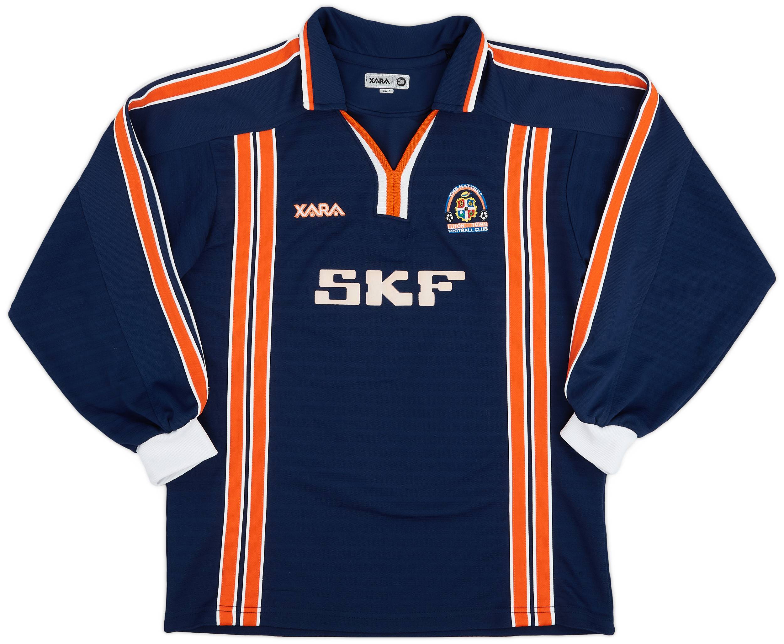 2001-03 Luton Town Away L/S Shirt - 8/10 - (S)